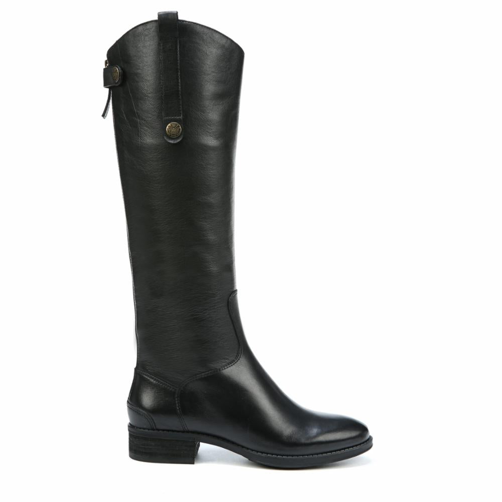 Sam Edelman Women's Penny2 Wide Shaft Black/Basto Dye Lea M