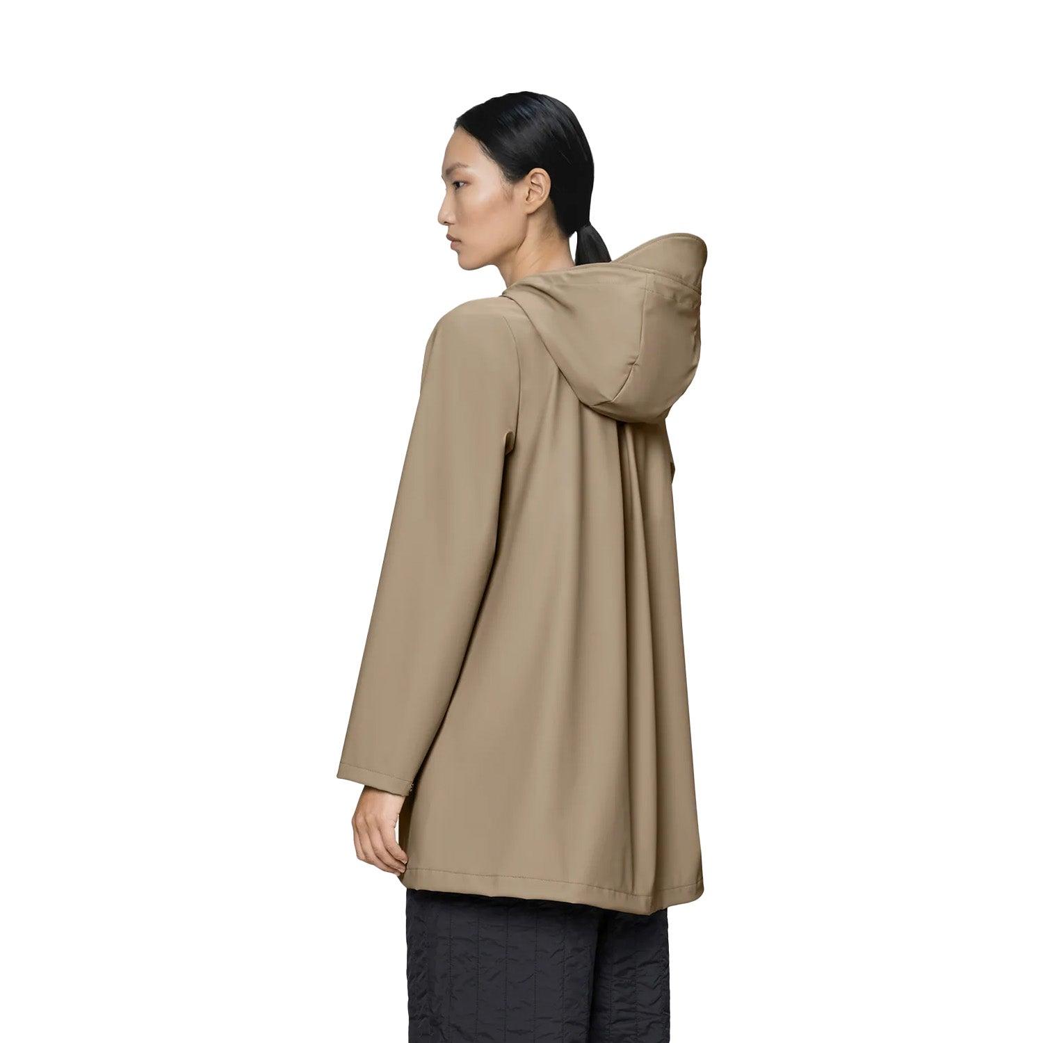 Rains Women's A-Line Jacket W3 in Beige