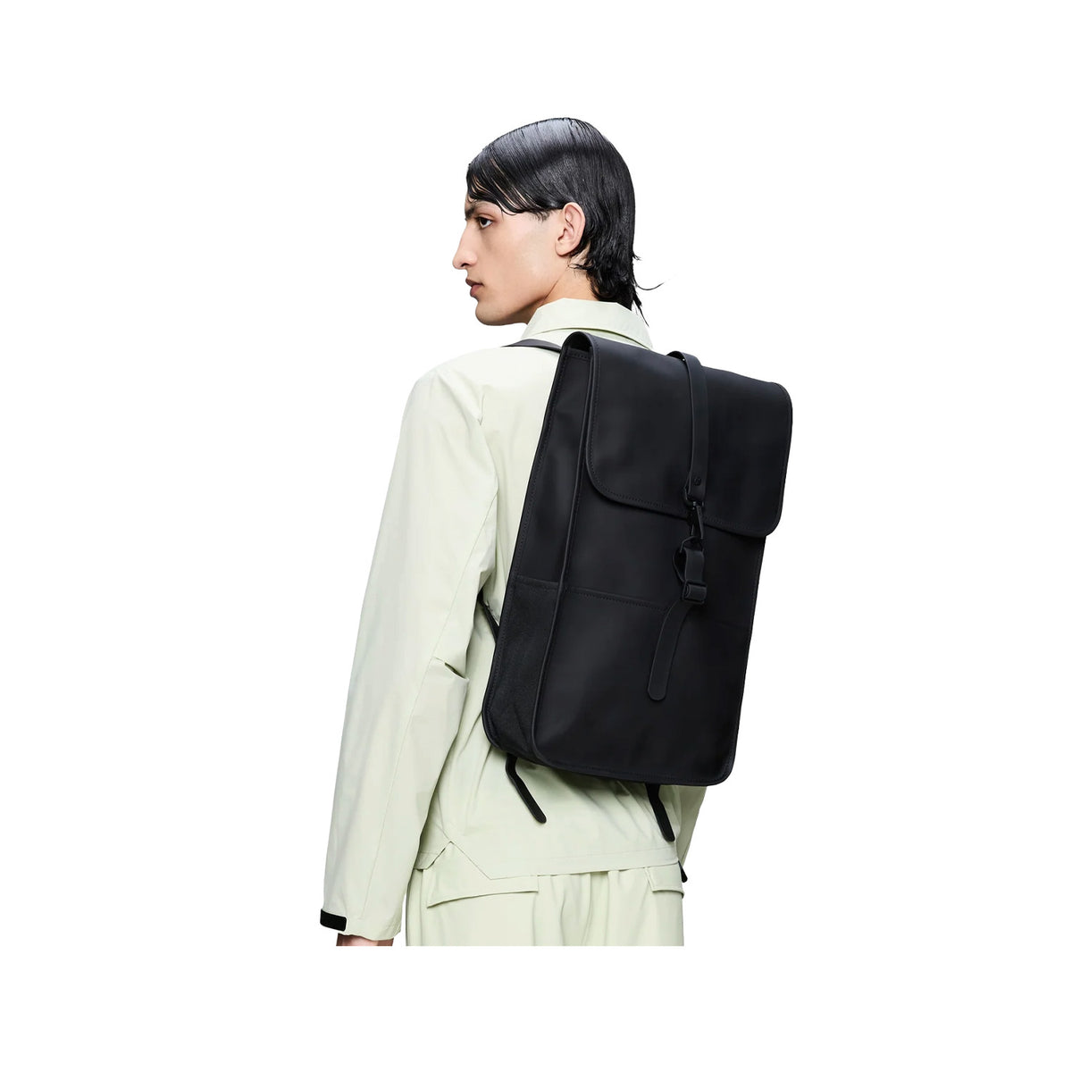 Rains Unisex Backpack W3 in Black