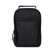 black backpack on a white background
