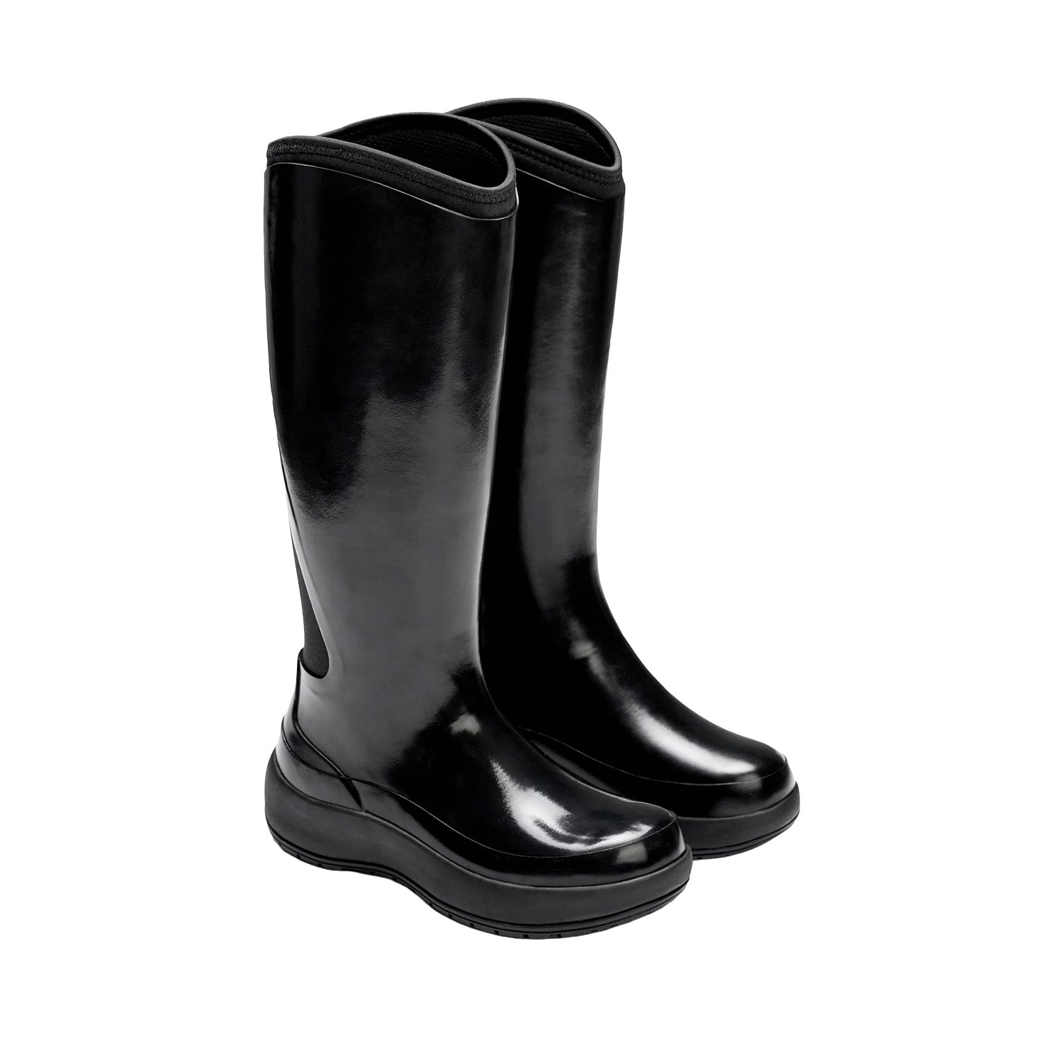 Rains Women's The Dry Boot High W3 in Black Gloss