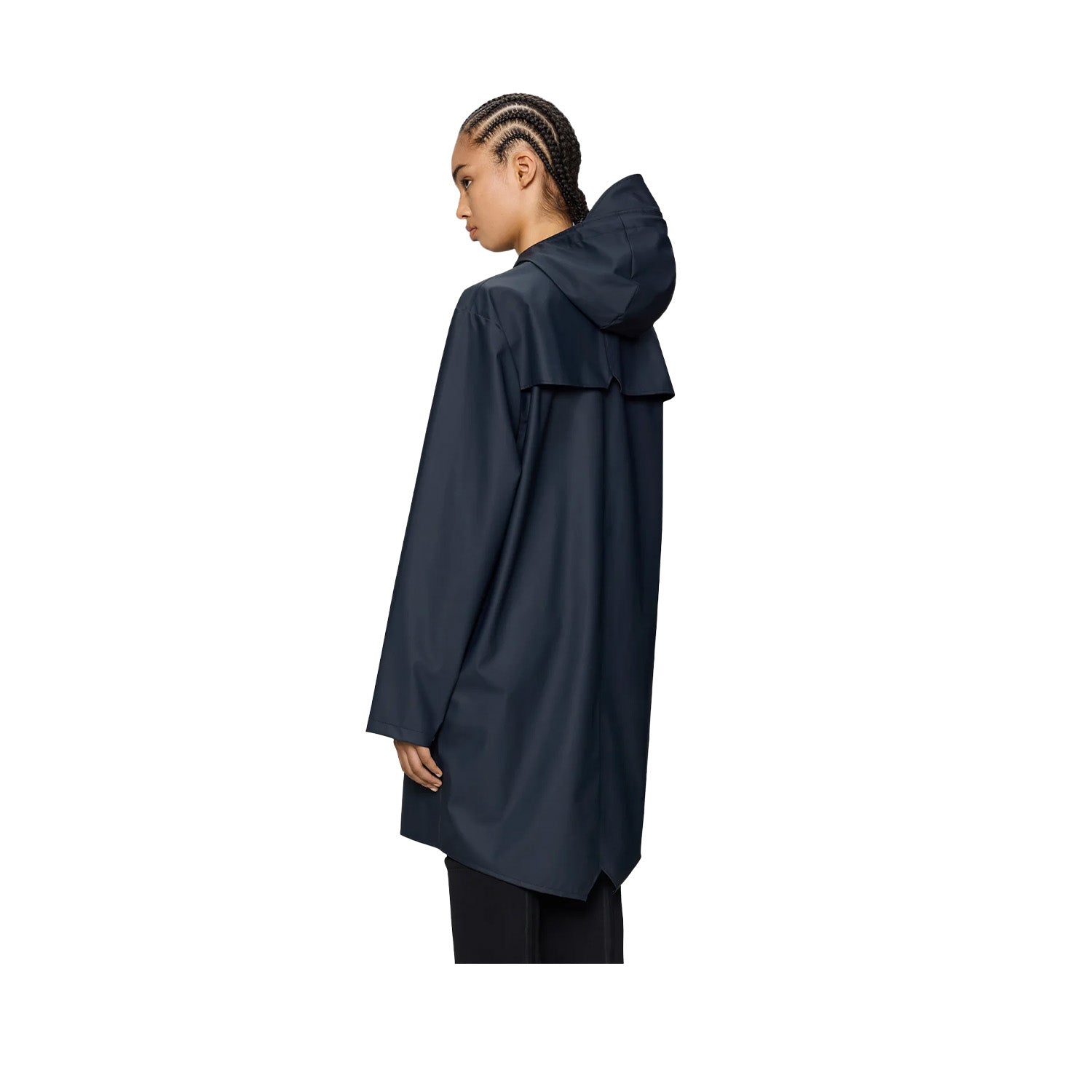 RAINS Unisex Long Jacket W3 in Navy