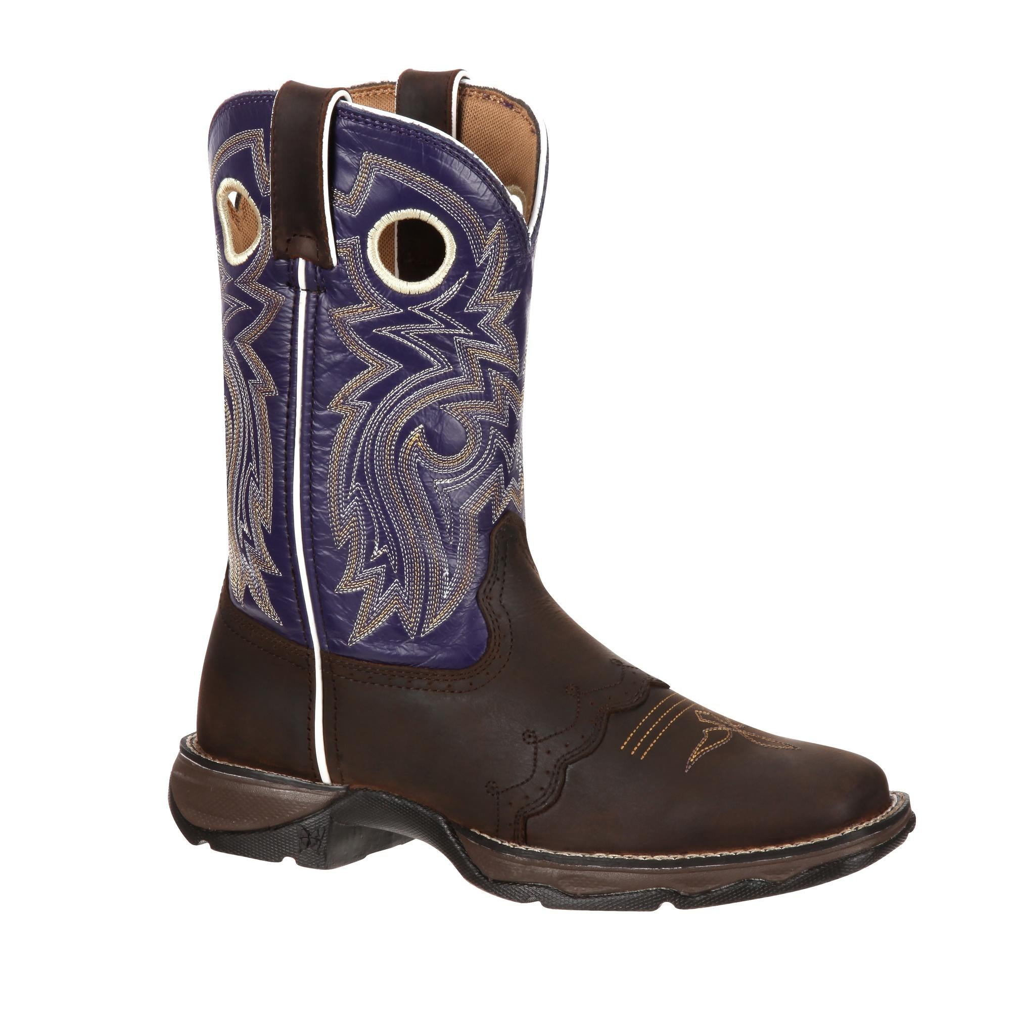 Bottes western Durango Lady Rebel S 10 pouces pour femme, marron, taille M