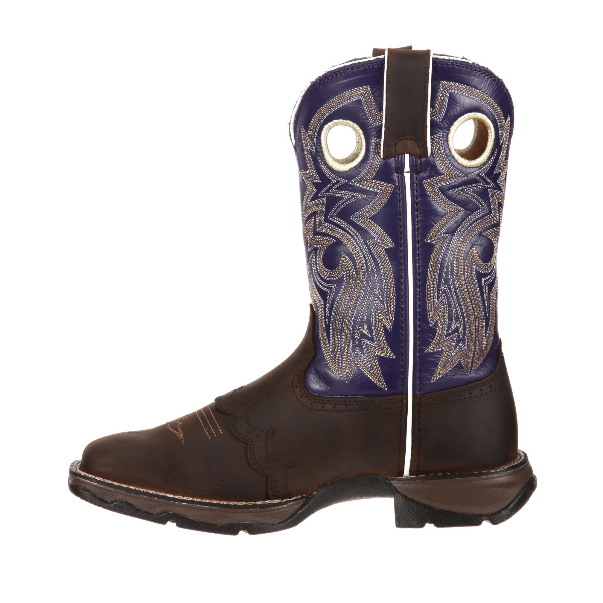 Bottes western Durango Lady Rebel S 10 pouces pour femme, marron, taille M