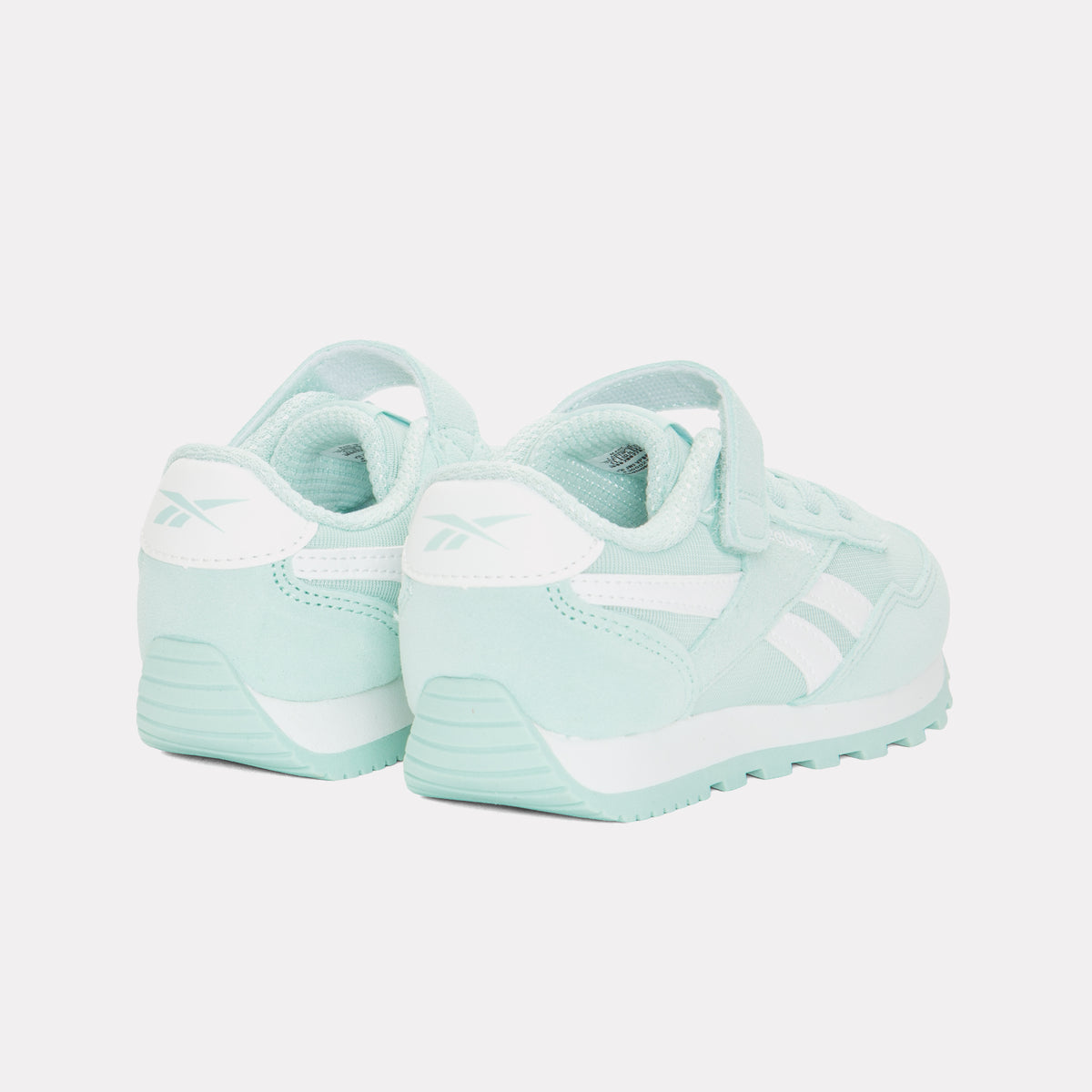 Reebok Girl's' Reebok Glide Low Elastic & Top Strap  In Glitchaqua/Glitchaqua/White M