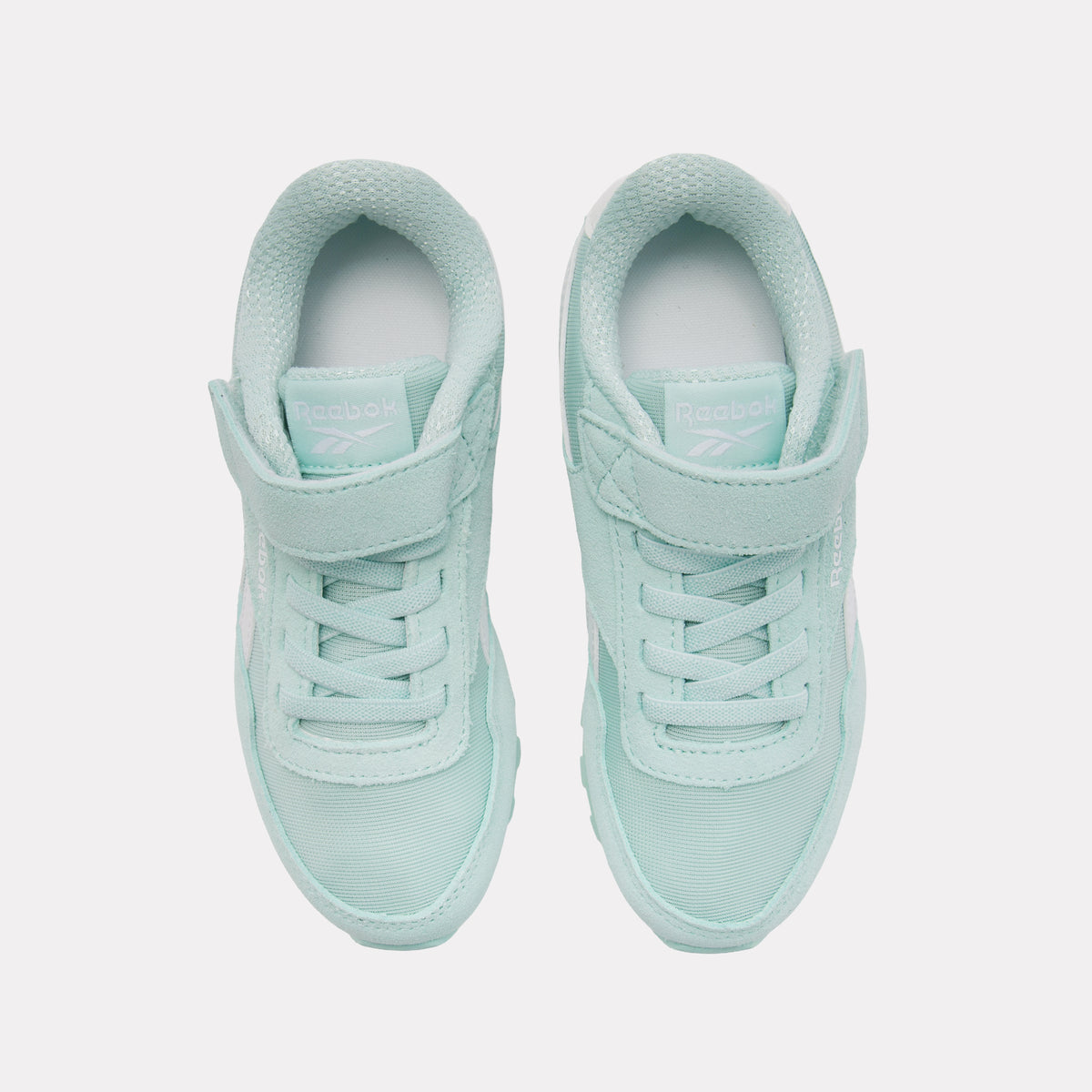 Reebok Girl's' Reebok Glide Low Elastic & Top Strap  In Glitchaqua/Glitchaqua/White M