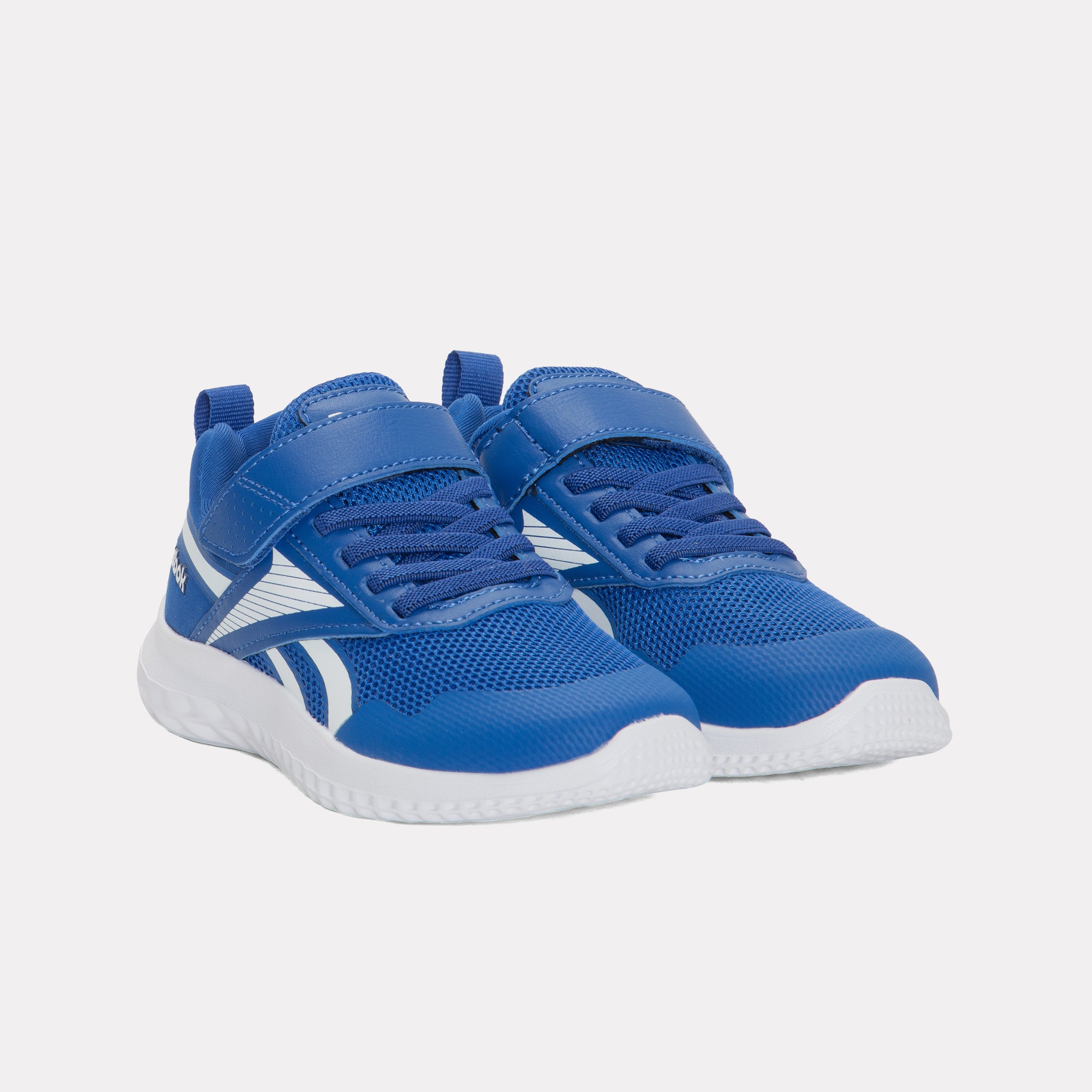 Reebok Kids' Rush Runner 5 Elastic Lace & Top Strap Child  In Vector Blue Navy M