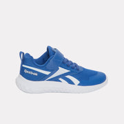 Reebok Kids' Rush Runner 5 Elastic Lace & Top Strap Child  In Vector Blue Navy M