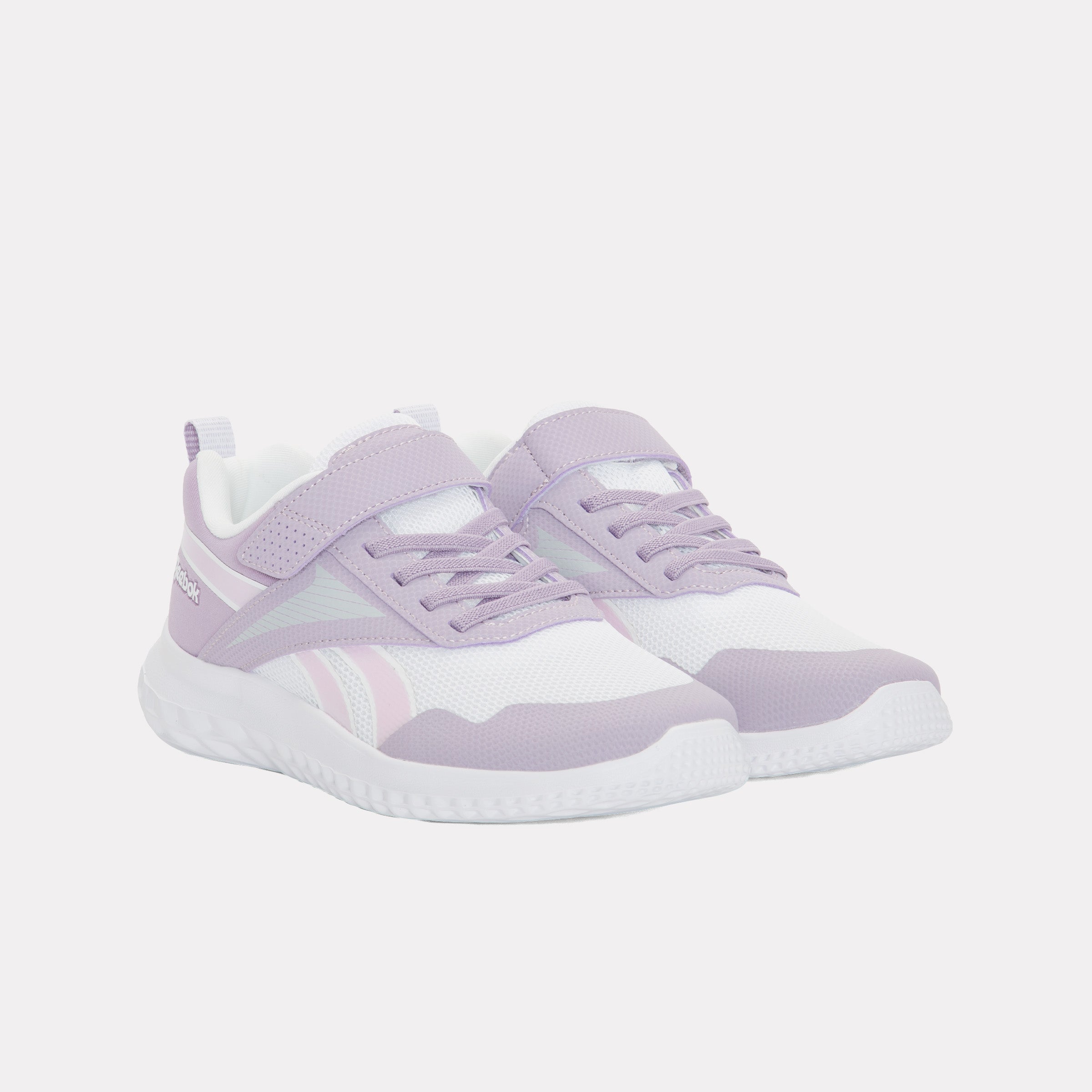 Reebok Girl's' Rush Runner 5 Elastic Lace & Top Strap Child  In Dreampurple/Dreampurple/White M