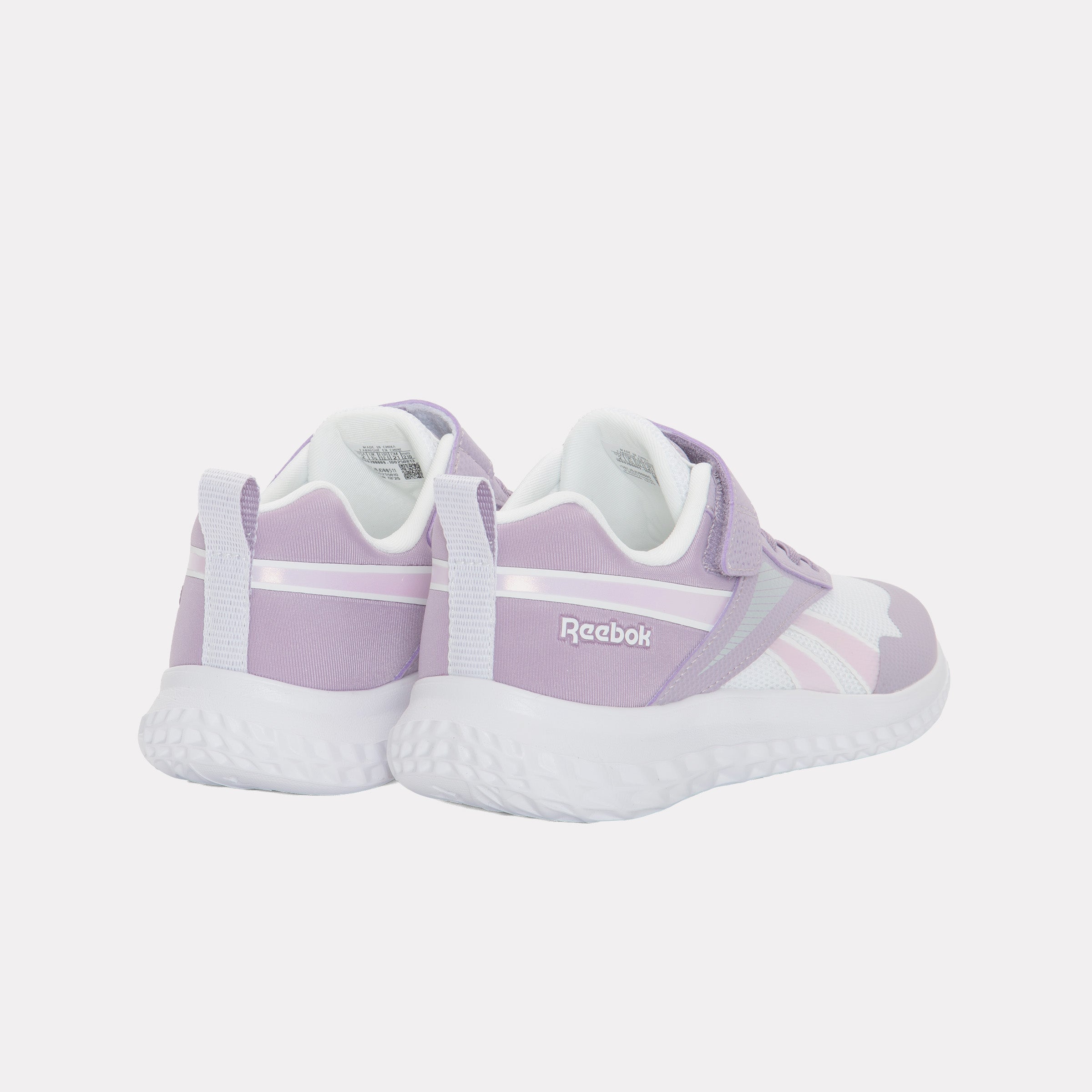 Reebok Girl's' Rush Runner 5 Elastic Lace & Top Strap Child  In Dreampurple/Dreampurple/White M