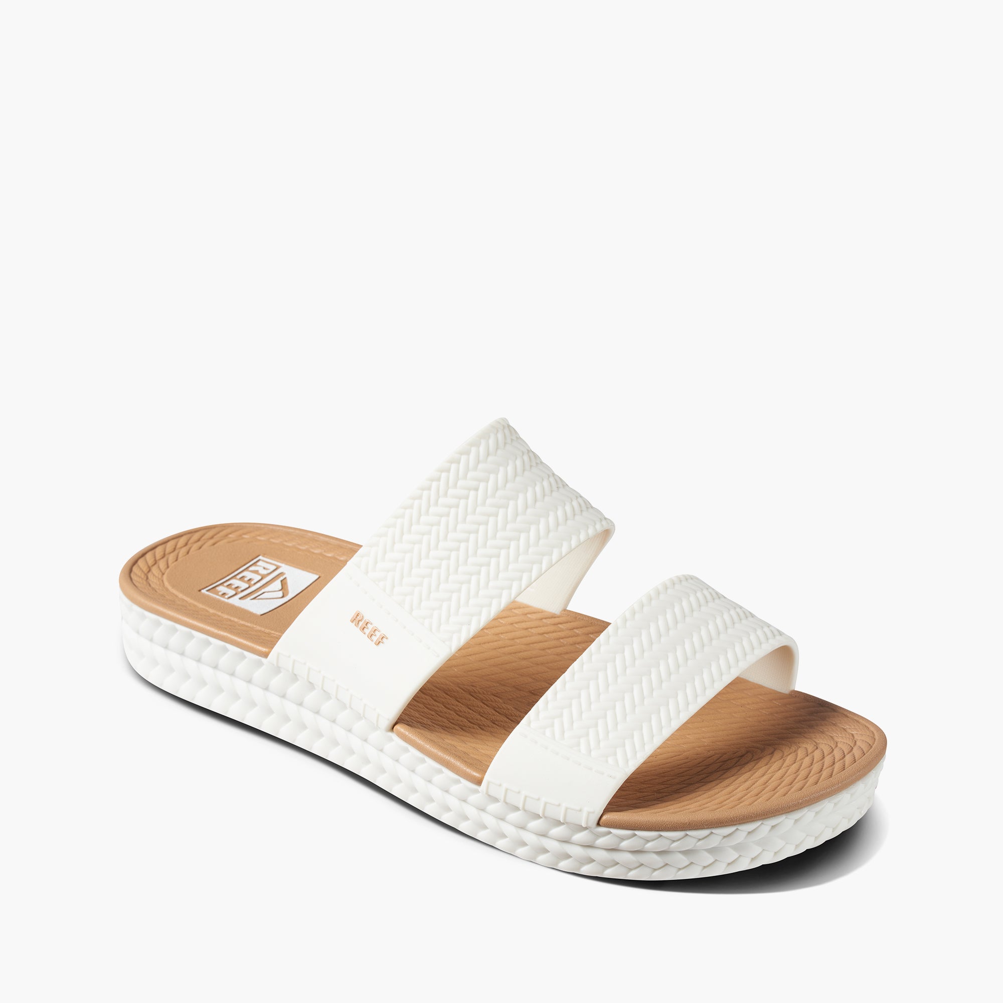 Reef Women's Water Vista Slide  In White/Tan M