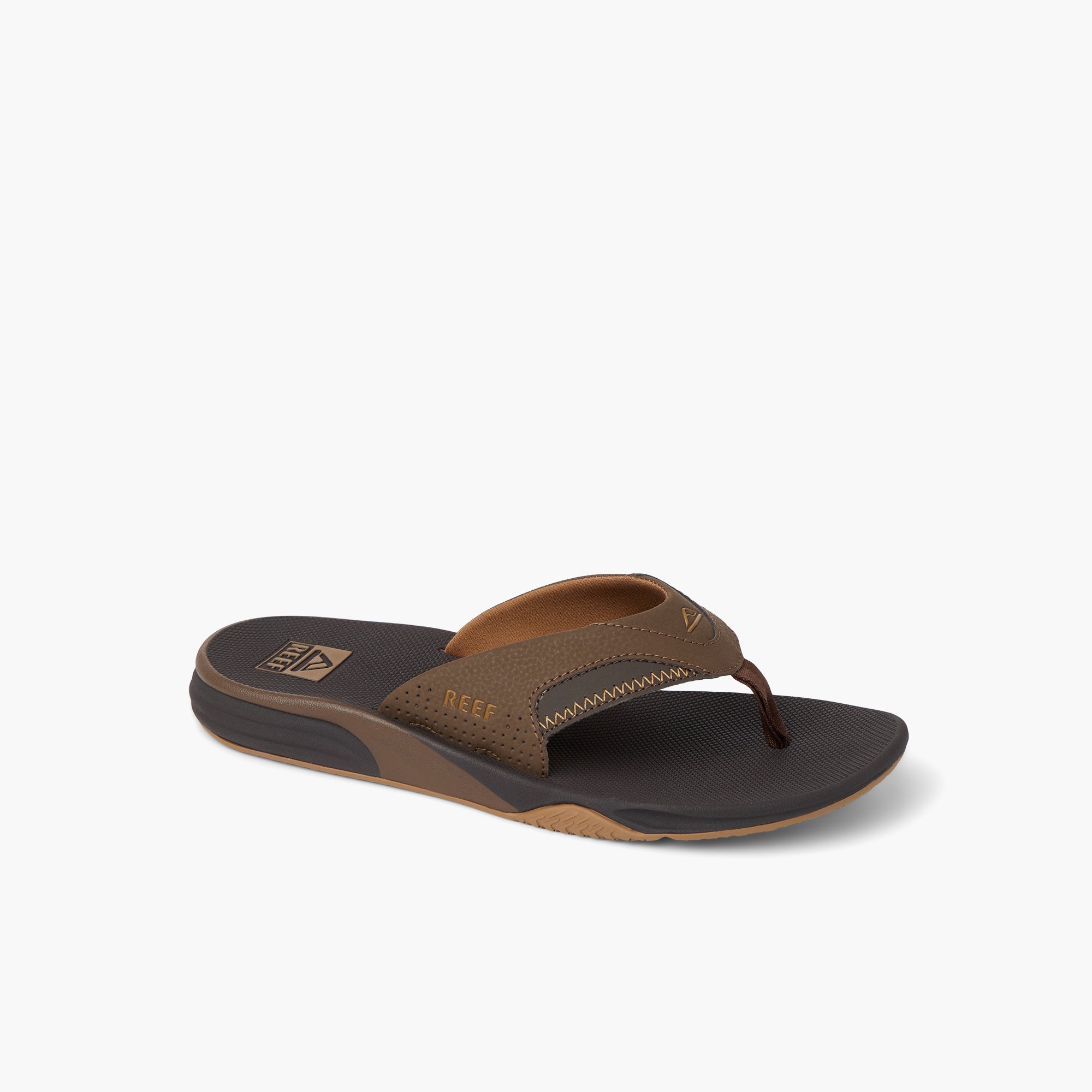 Reef Men's Cushion Fanning  In Dark Brown M