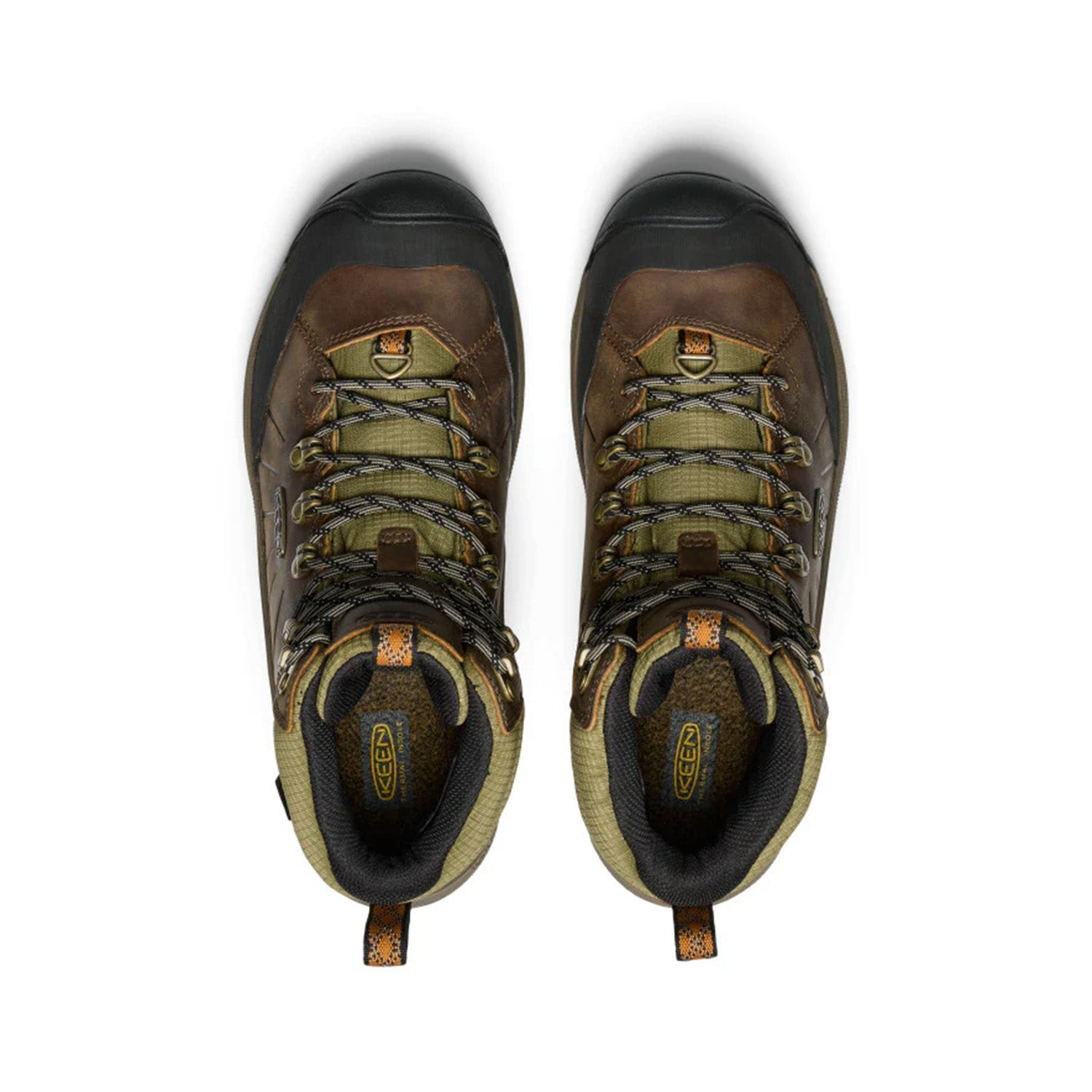 Keen Men's Revel IV Mid Polar in Bison/Orange Pepper