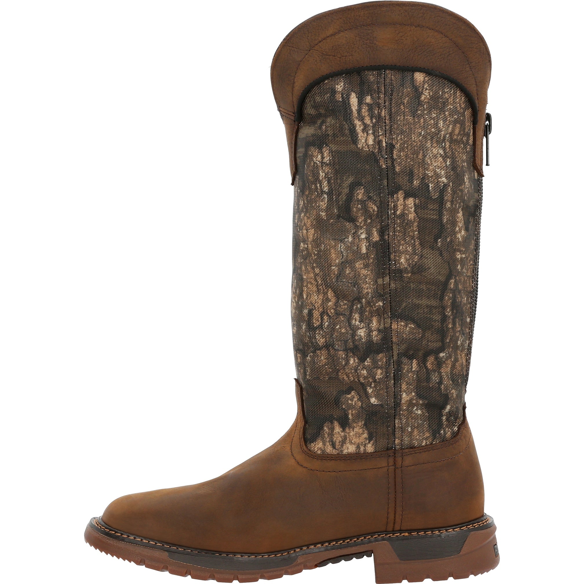 Rocky Men's Original Ride Flx  16" Back Zip Waterproof Sn In Brown W