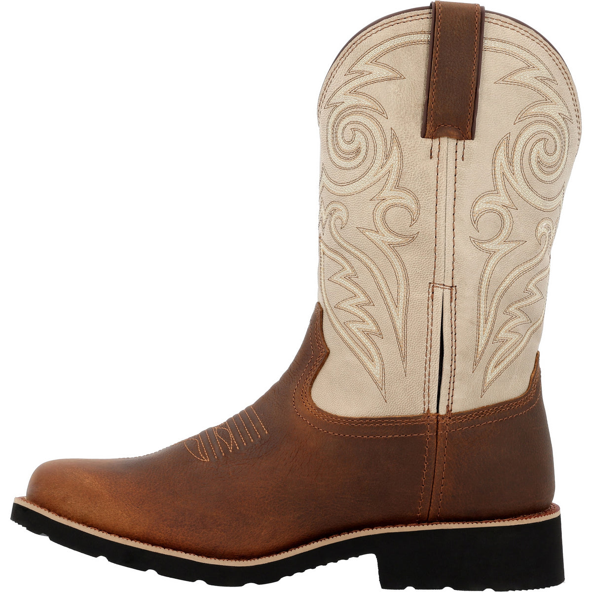 Rocky Men's Monocrepe  12" Waterproof Leather Western Boo In Brown W