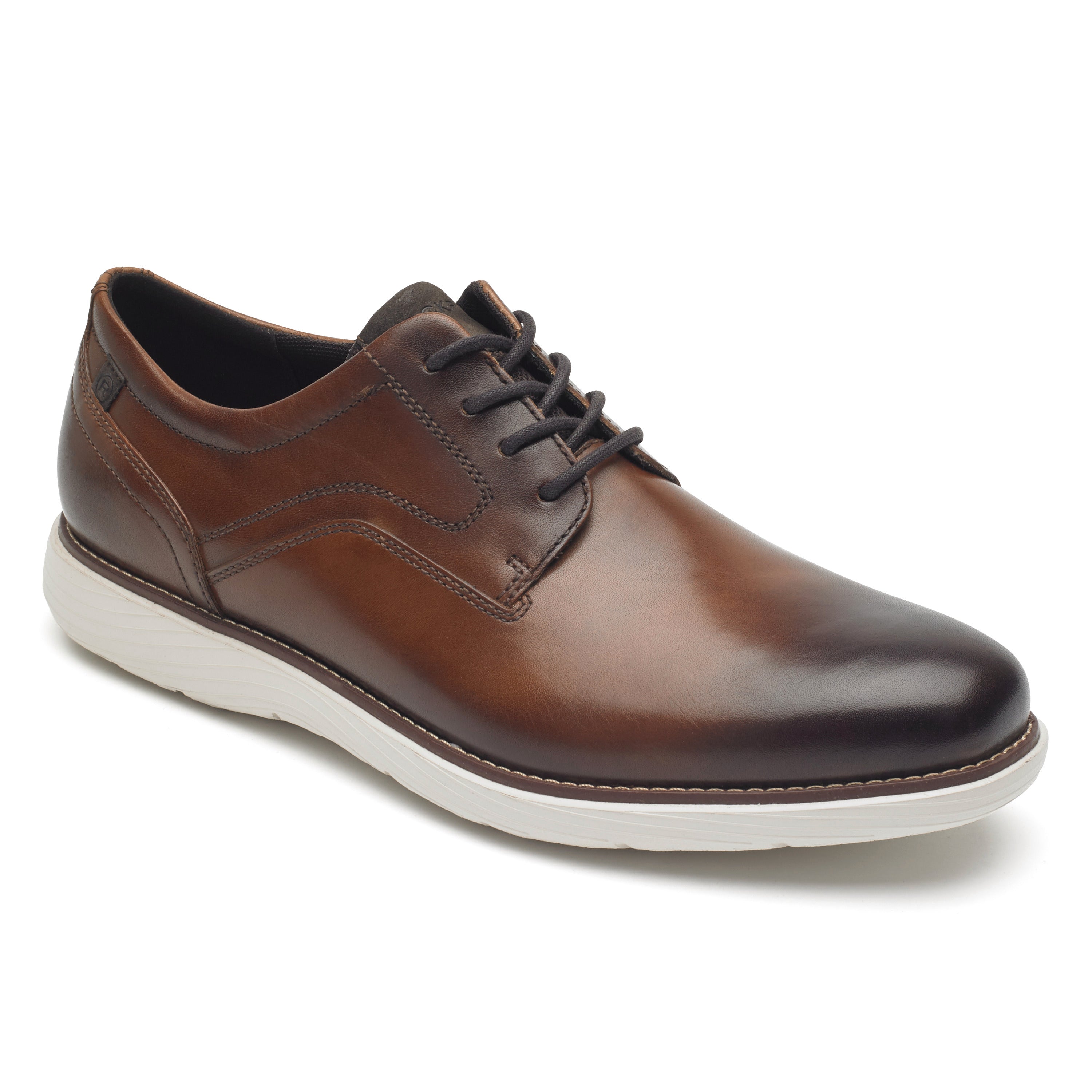 Rockport Men's Garettplaintoe In Cognac