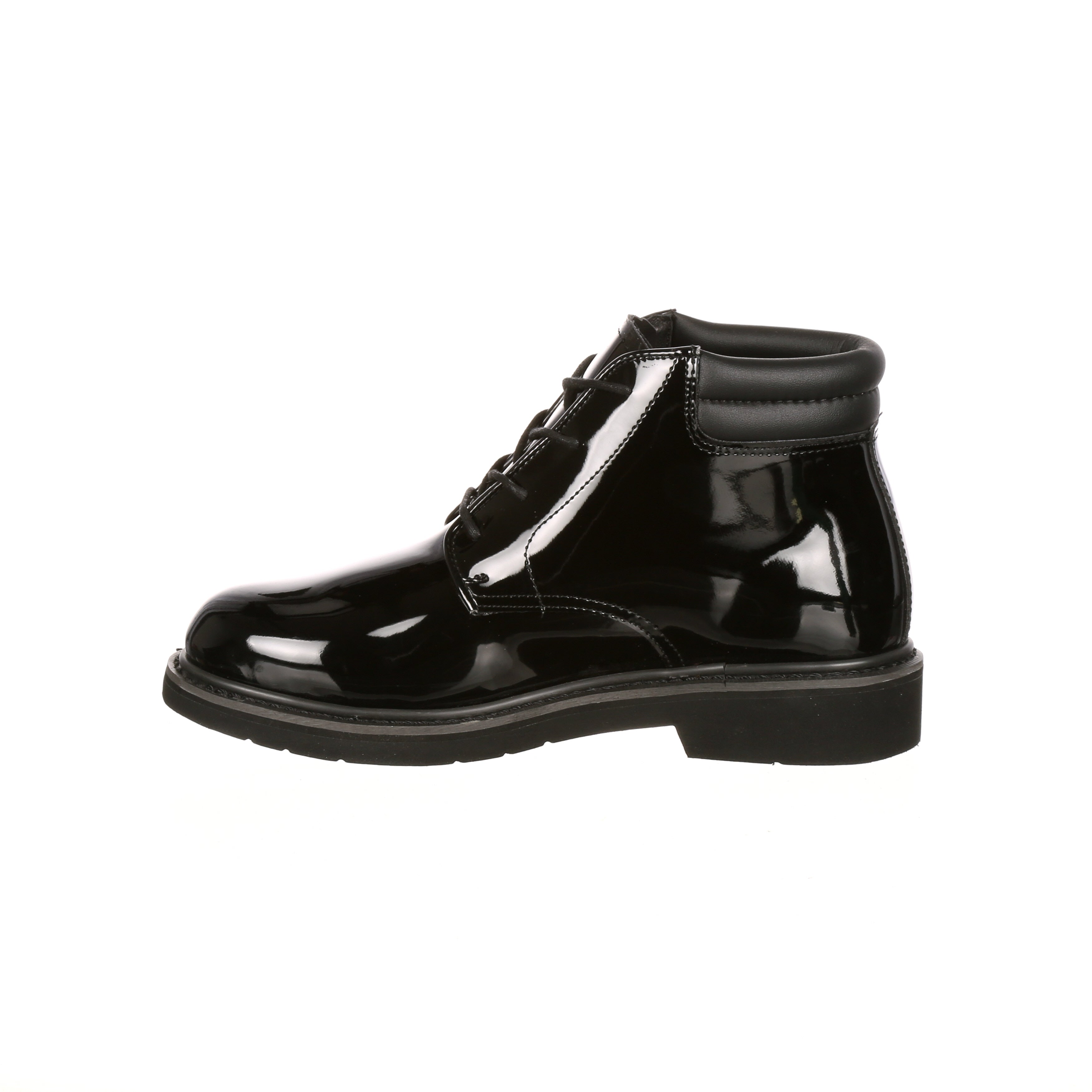 Rocky Men's Dress  5" Leather High Gloss Chukka In Black M