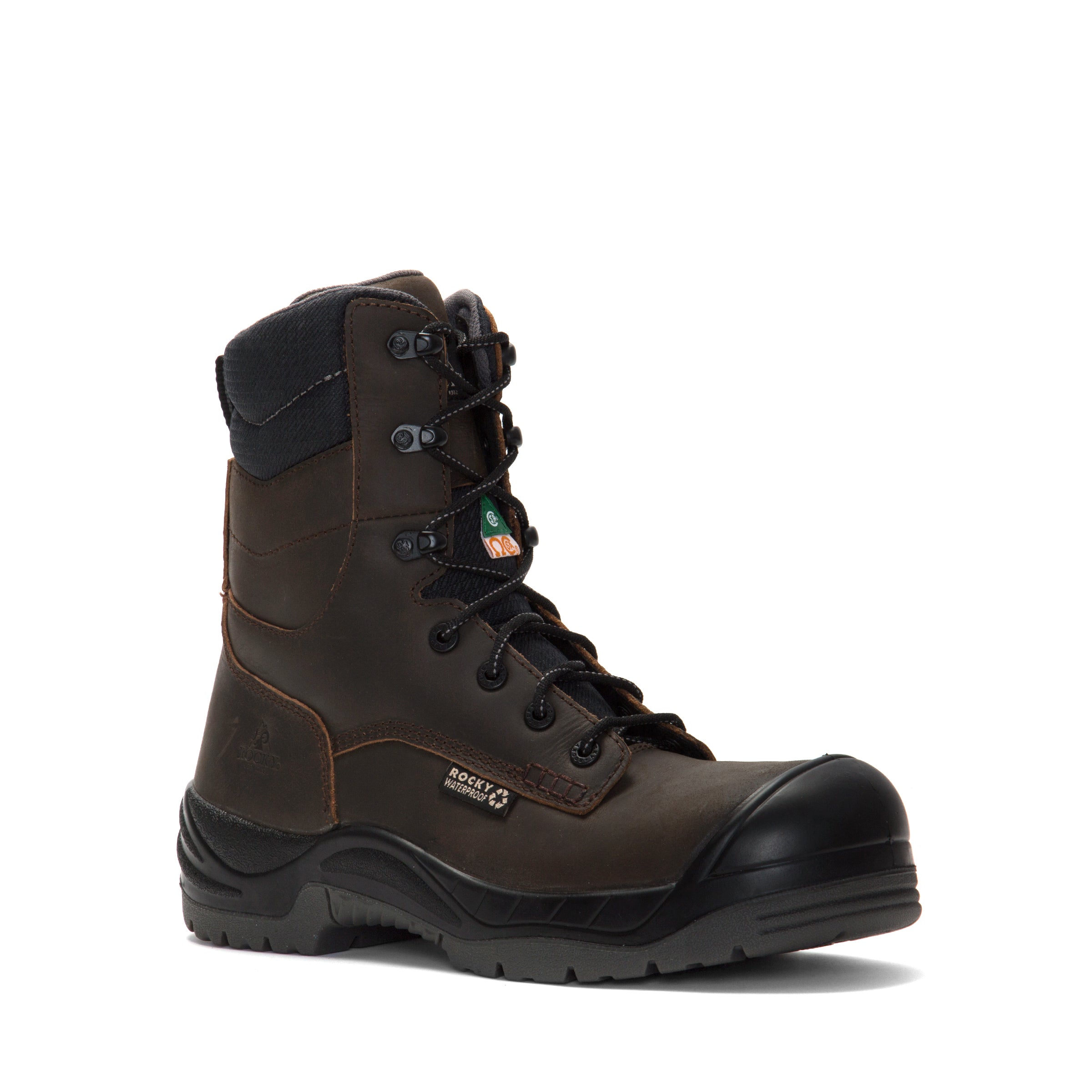 Rocky Men's Worksmart Csa  8" Waterproof Composite Toe Wo In Brown W