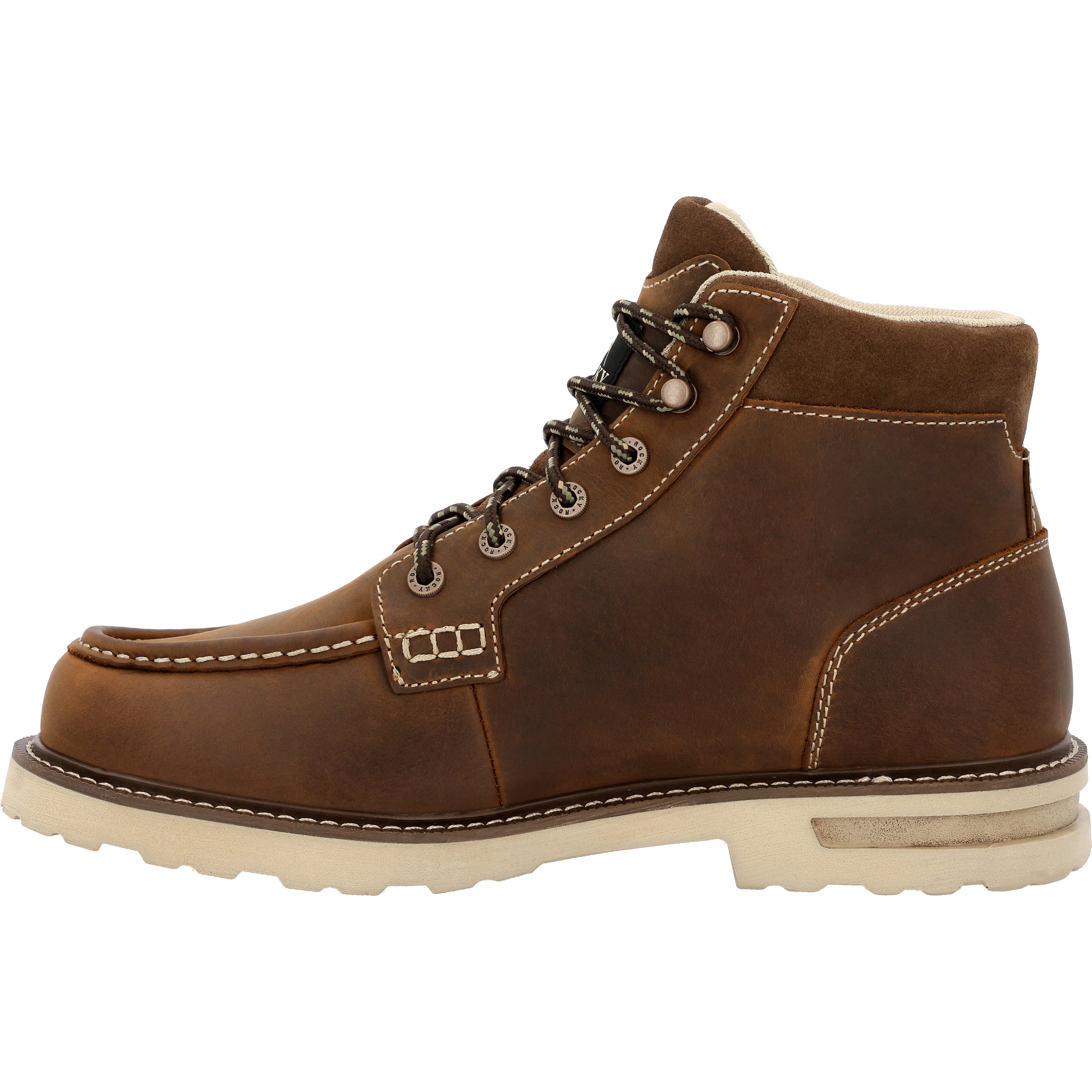 Rocky Men's Grindstone  11" Waterproof Work Boot In Crazy Horse W
