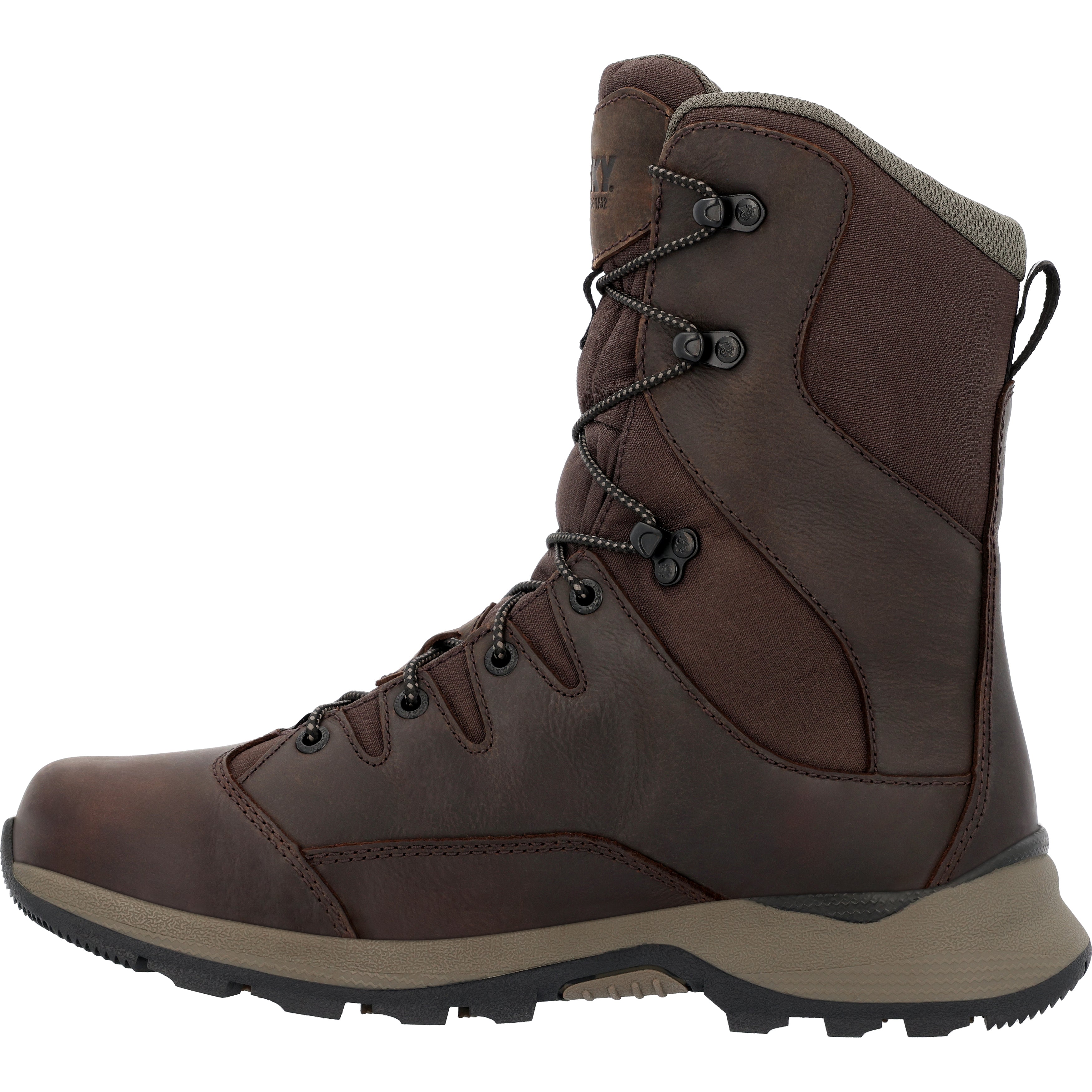 Rocky Men's Trophy Series  9" Waterproof 400G Insulated H In Brown W
