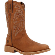 Rocky Men's Monocrepe  12" Waterproof Leather Western Boo In Cognac W
