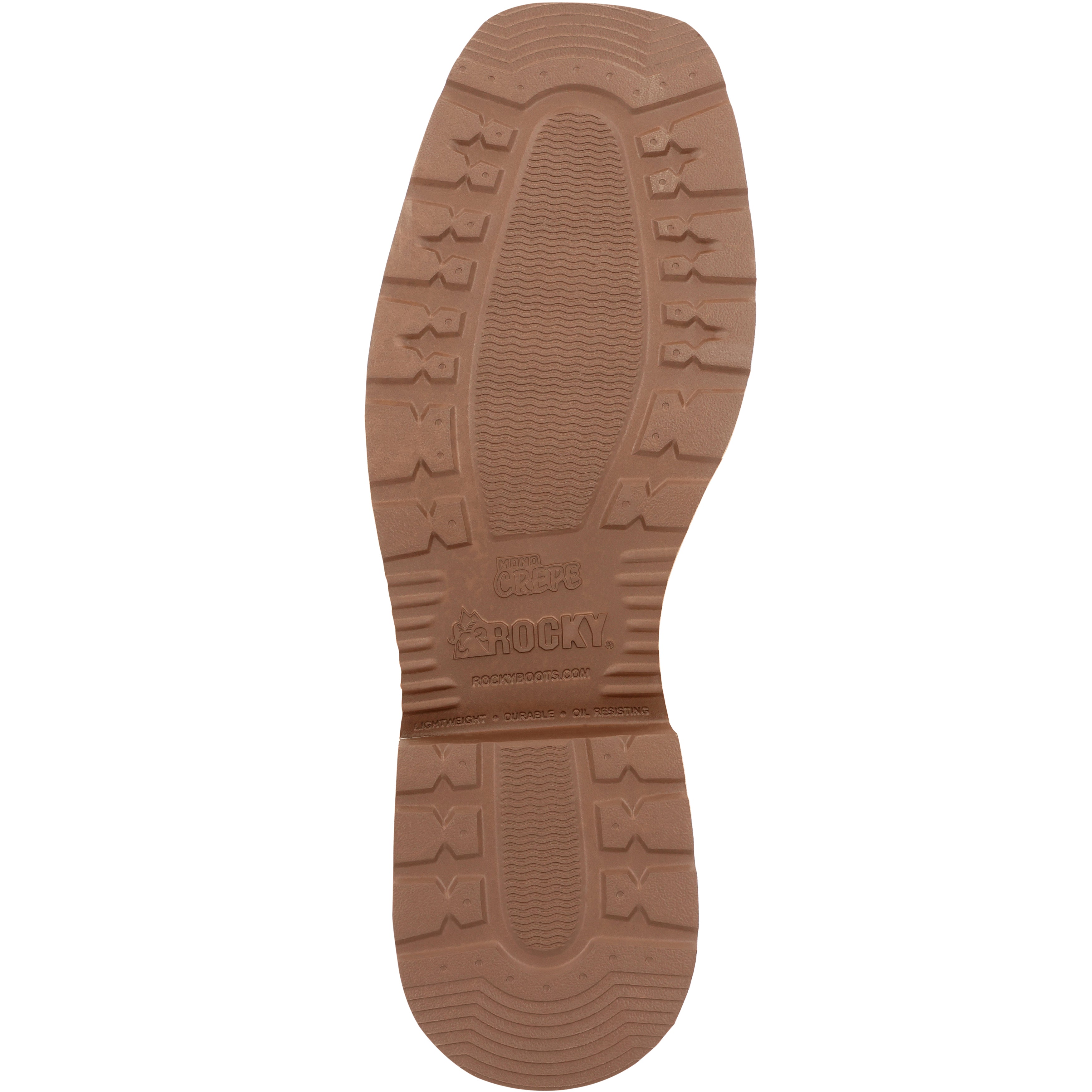 Rocky Men's Monocrepe  12" Waterproof Leather Western Boo In Cognac M