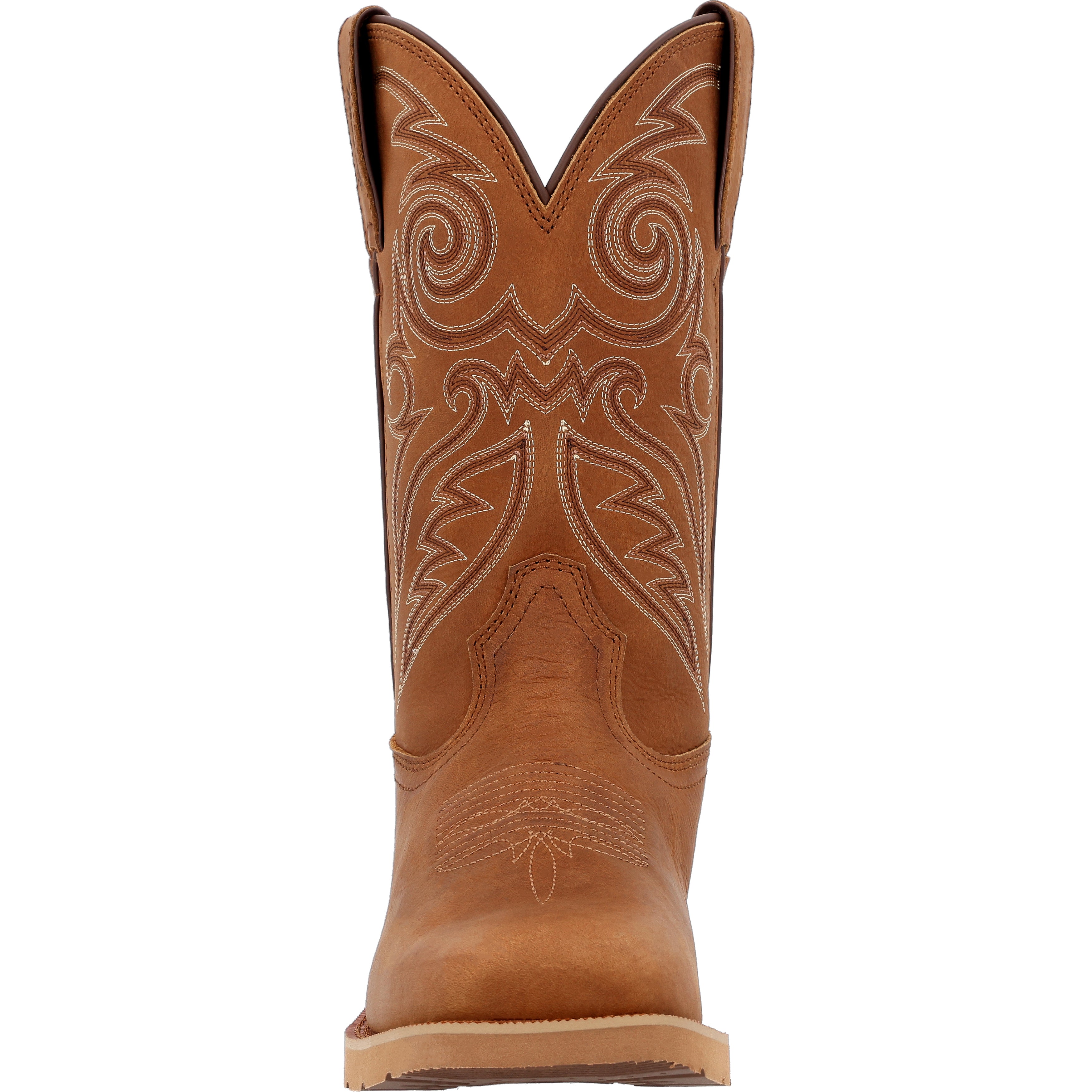 Rocky Men's Monocrepe  12" Waterproof Leather Western Boo In Cognac W
