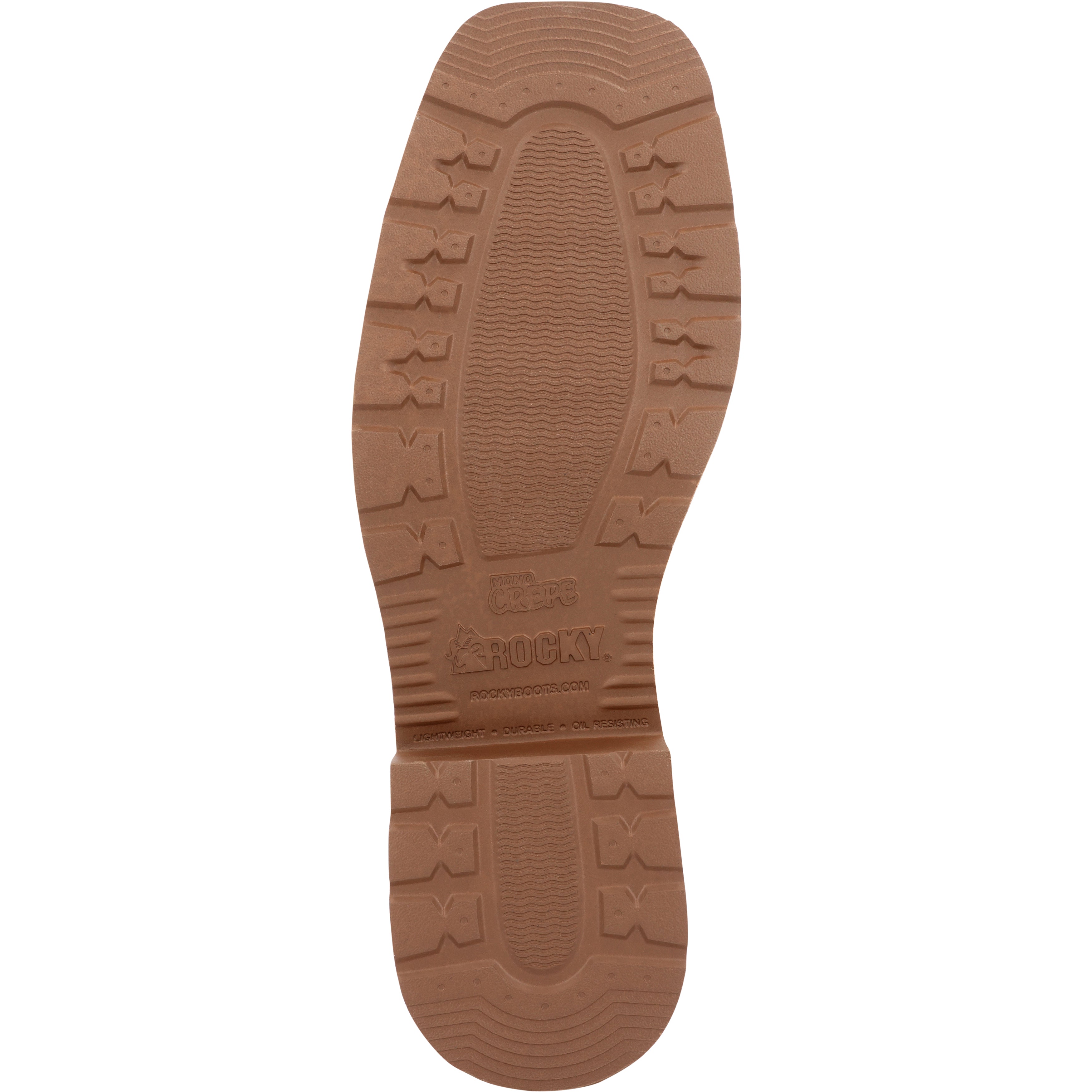 Rocky Men's Monocrepe  12" Waterproof Leather Western Boo In Tobacco W