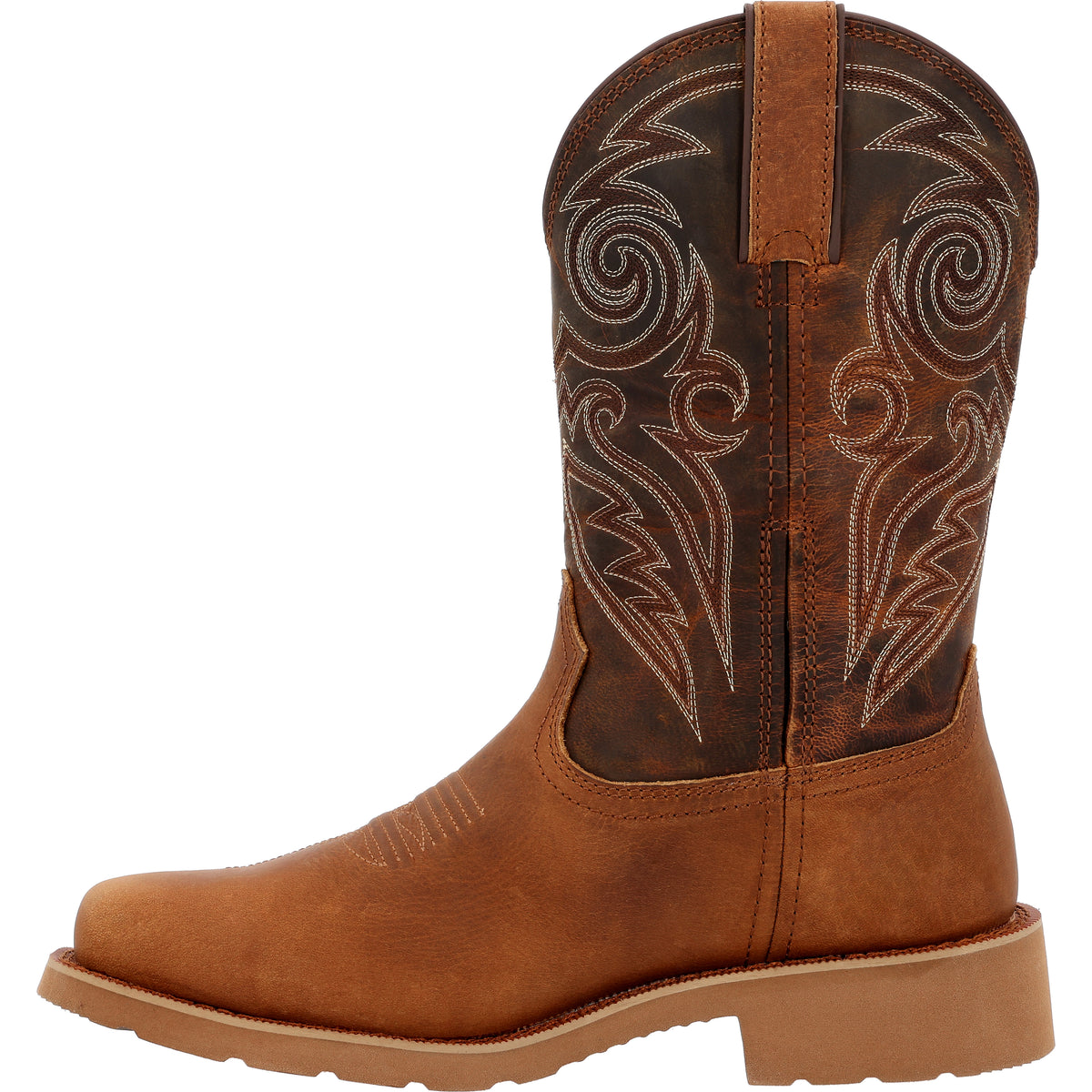 Rocky Men's Monocrepe  12" Waterproof Leather Western Boo In Tobacco M