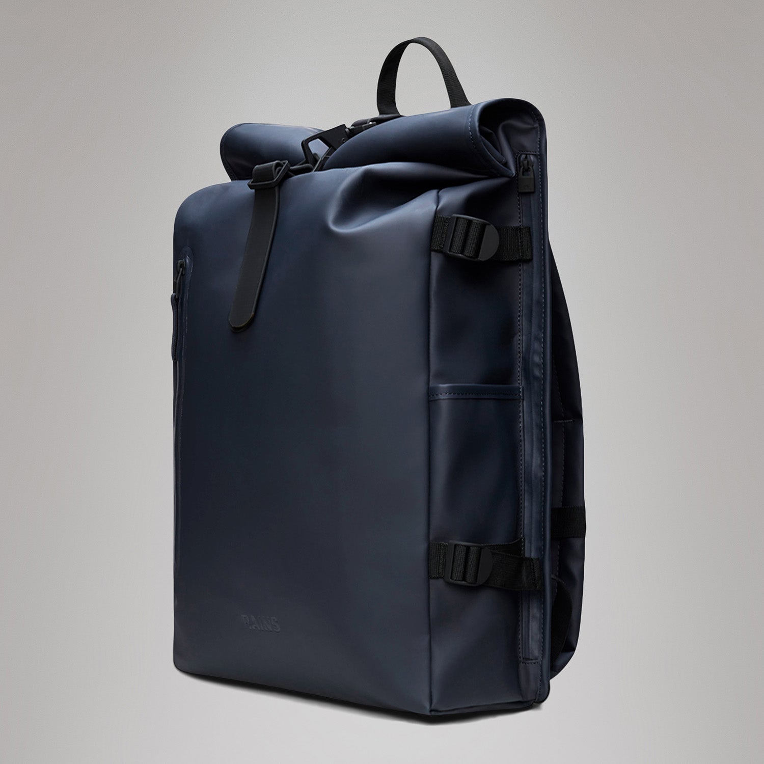 Sac à dos Rains Rolltop, grand modèle, bleu marine