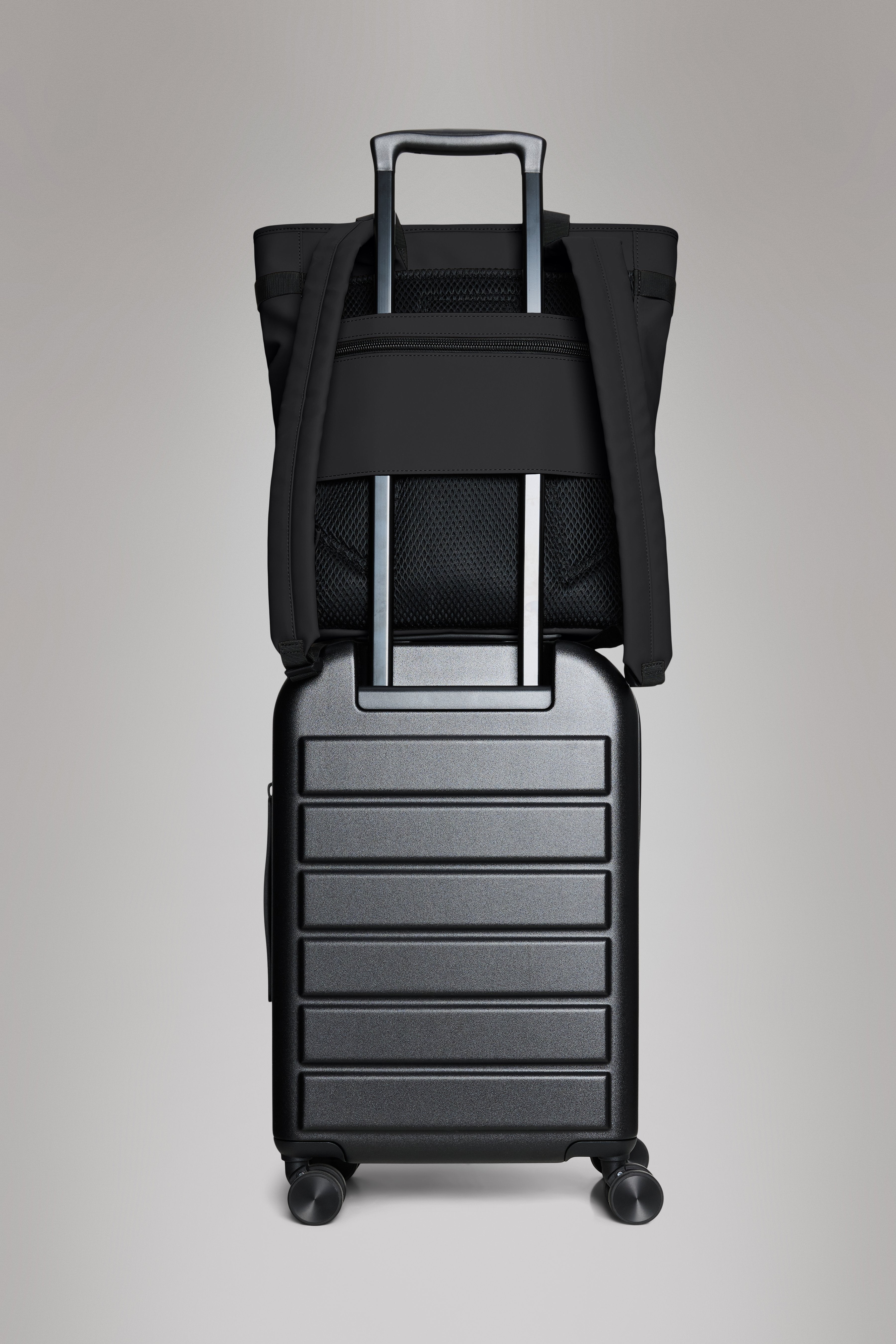 Rains Texel Tote Backpack in Black