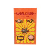 heel boy Sandal Charms in Rose Gold, 5 pack