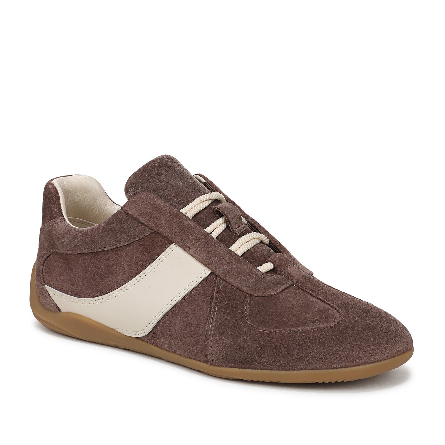 Vince. Baskets Solaris pour femme, coloris Koala Taupe/Lin