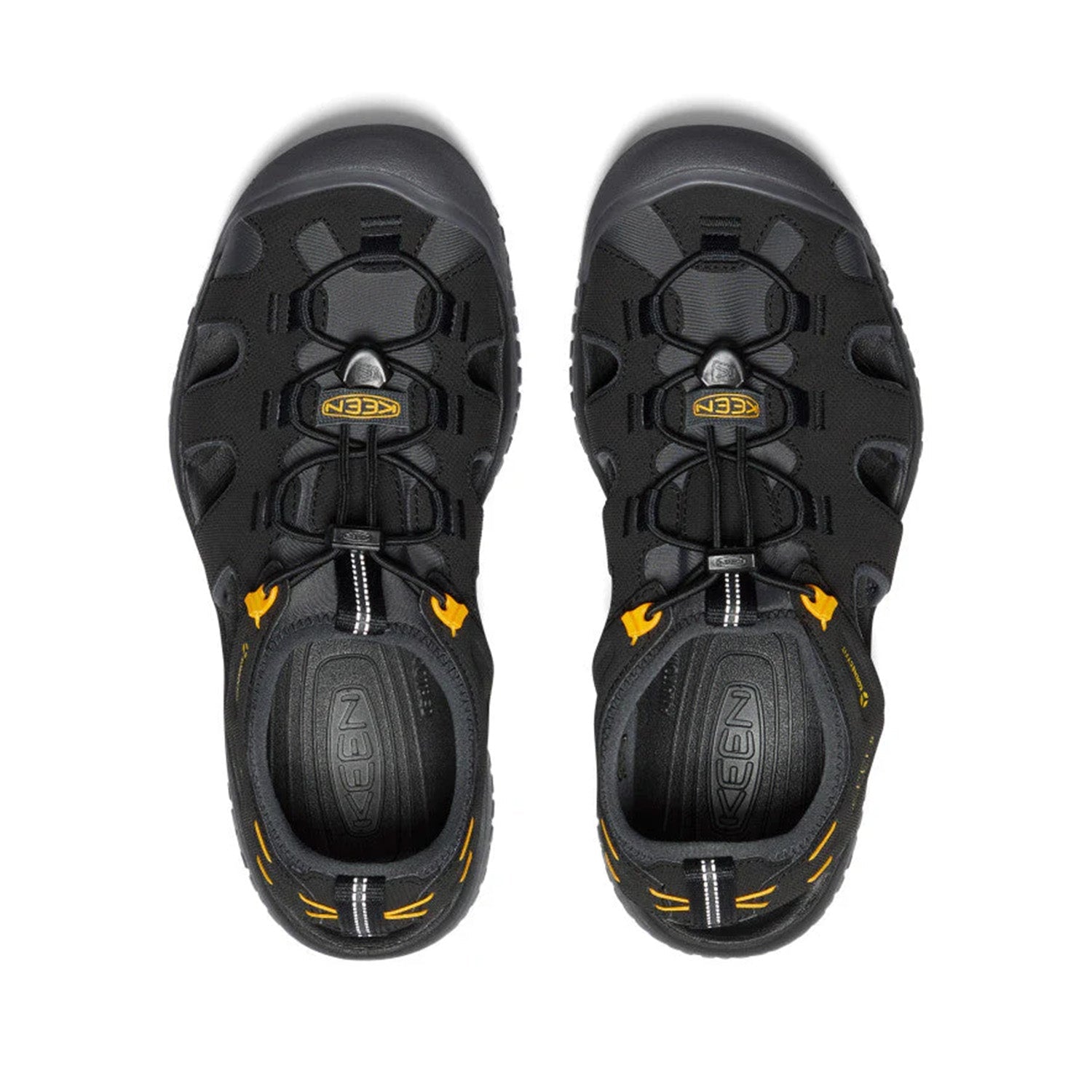 Keen Men's Solr Sandal in Black/Gold