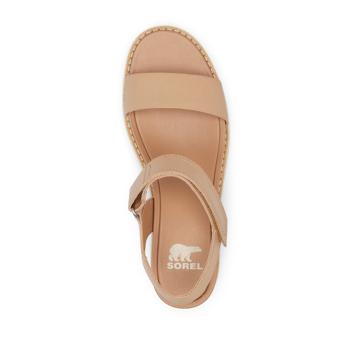 Sorel Women's Joanie™ Iv Y Strap Wedge in Honest Beige/bleached Ceramic