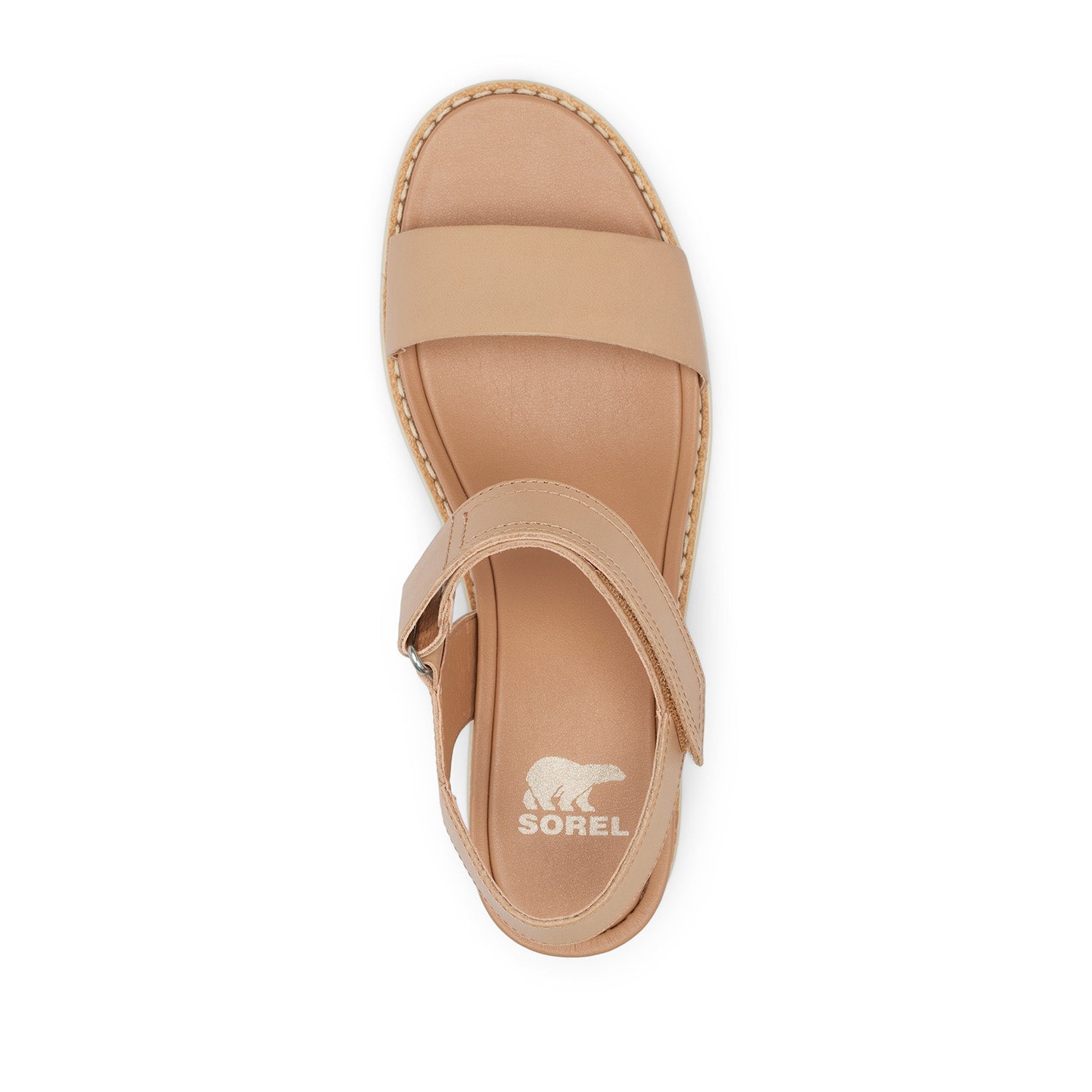 Sorel Women's Joanie™ Iv Y Strap Wedge in Honest Beige/bleached Ceramic