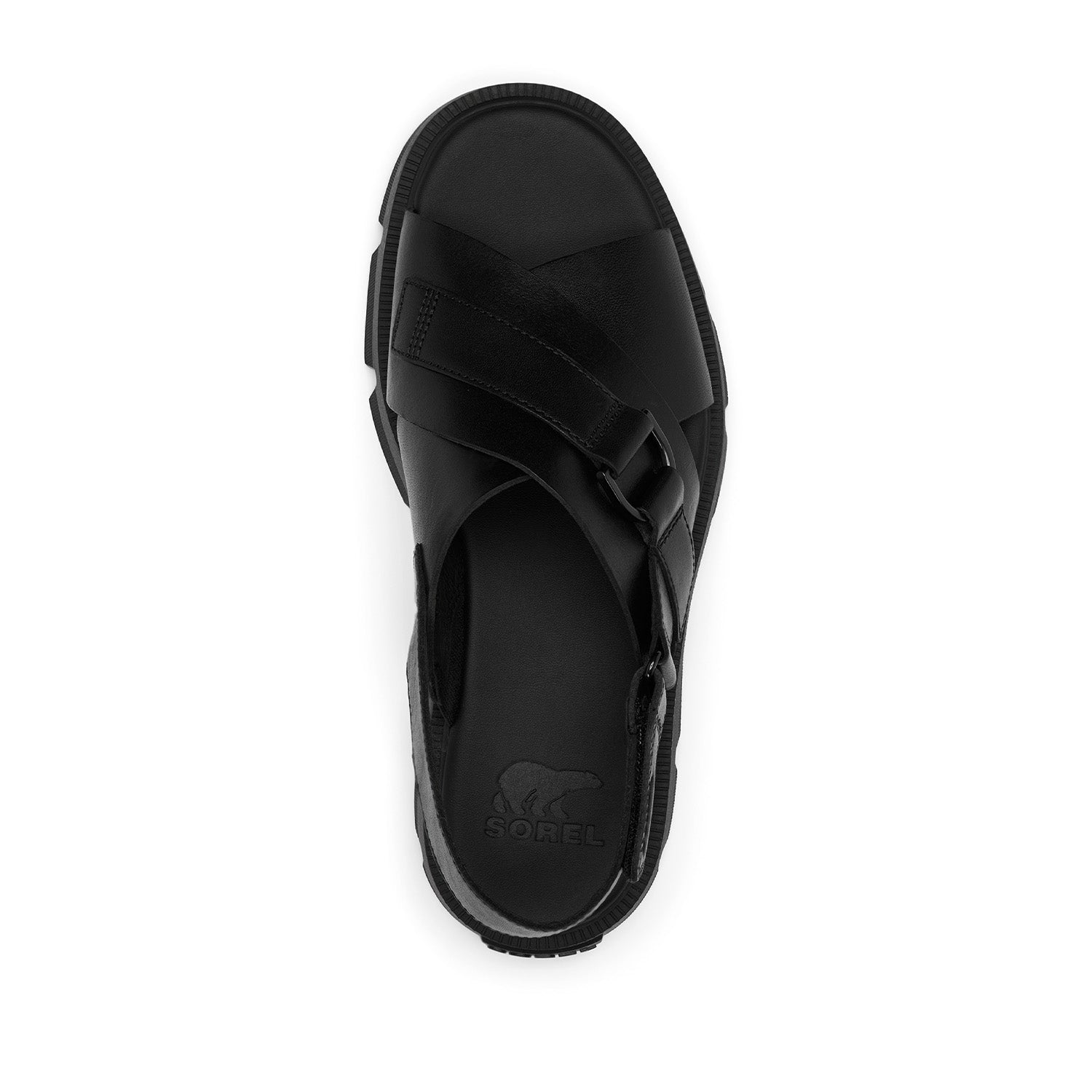 Sorel Women's Rein CB Crisscross Sandal in Black