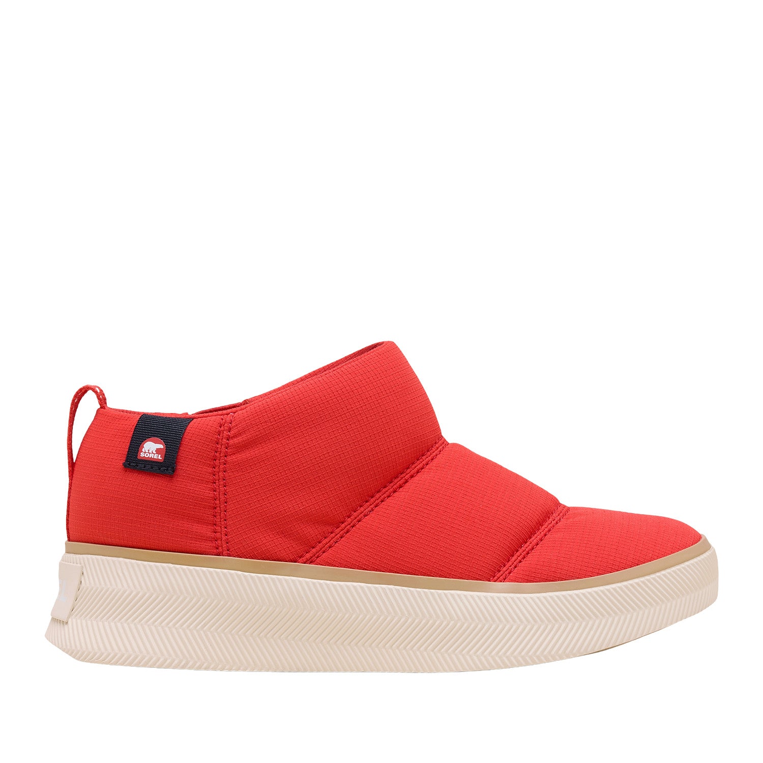 Sorel Women's Out N About IV Mini Puffy in Bright Red/Honey White