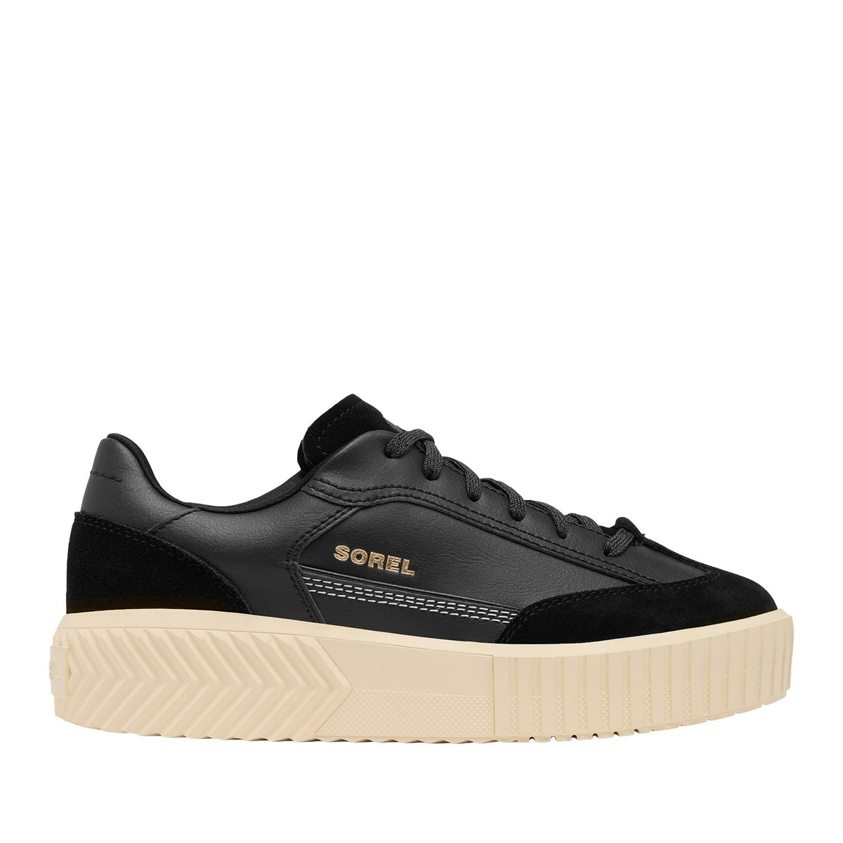 Sorel Women's Ona Ave T-Toe in Black/Honey White