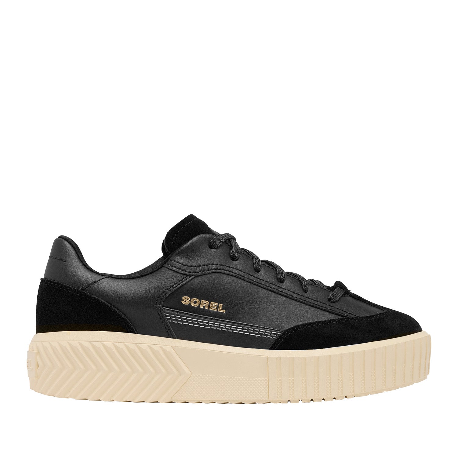 Sorel Women's Ona Ave T-Toe in Black/Honey White
