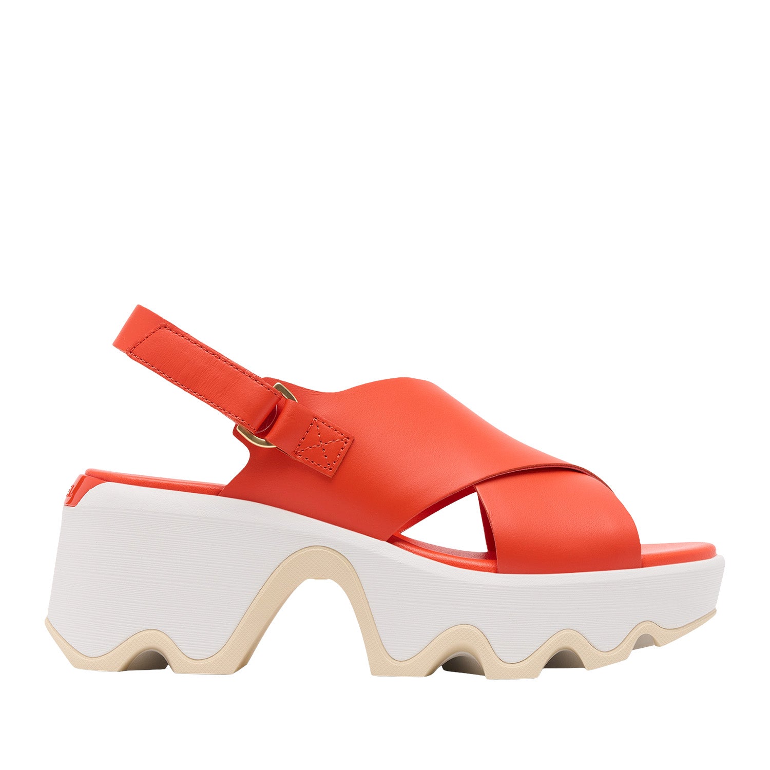 Sorel Women's Kinetic Aura Slingback in Crimson Fire/Honey White