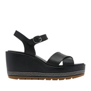 Sorel Women's Sunpeak Wedge Ankle Strap in Black/Gum