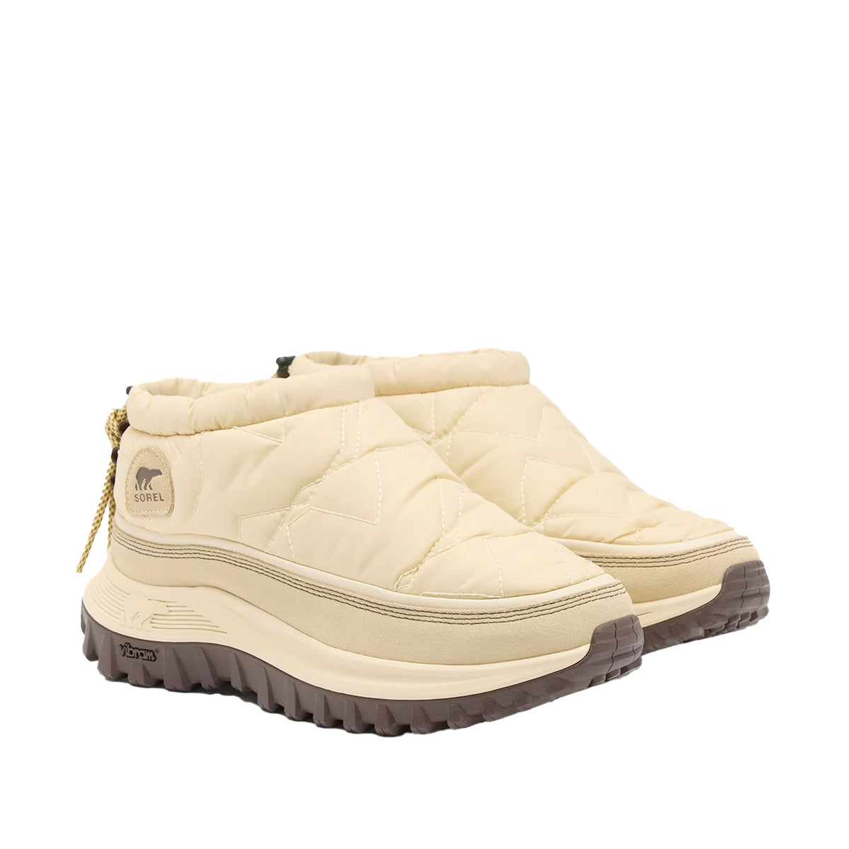 Sorel Women's Callsign Daybreak Mid WP in Bleached Ceramic/Midnight Cocoa