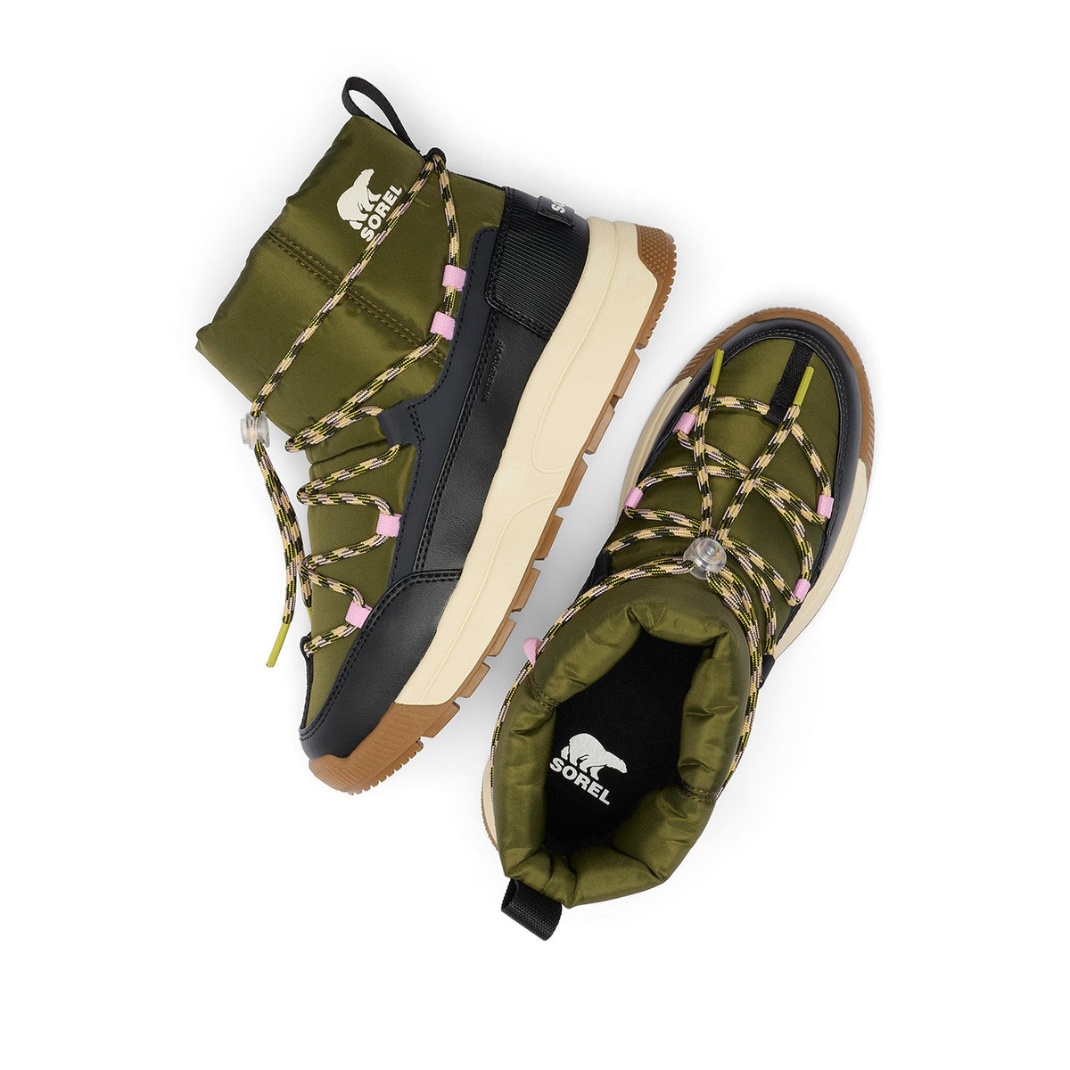 Sorel Women's Whitney Iii Slip-on Wp in Utility Green/Black