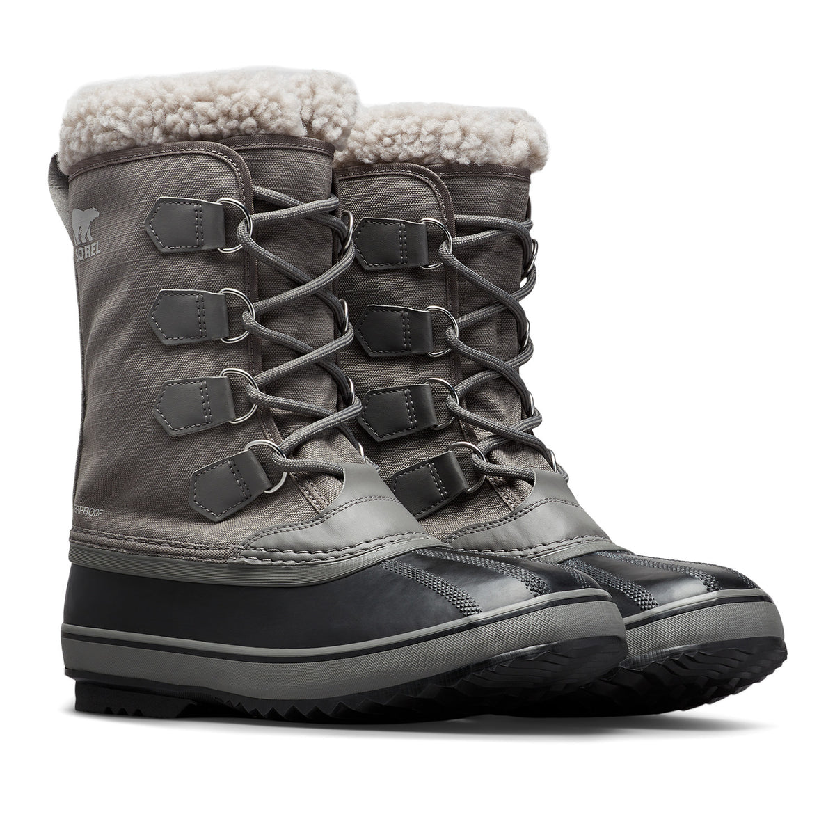 Sorel Men's 1964 Pac Nylon WP in Quarry/Dove