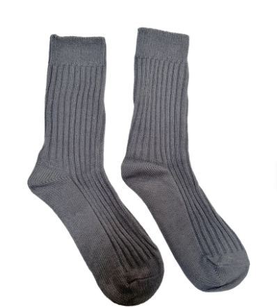 FLOOF Ribbed Tube Sock in Grey