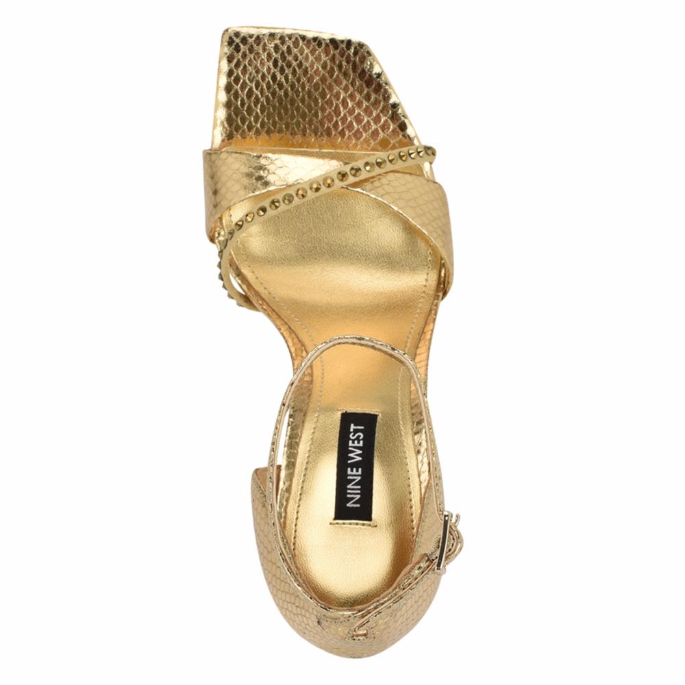 Nine West Tapple3 Gold M pour femmes
