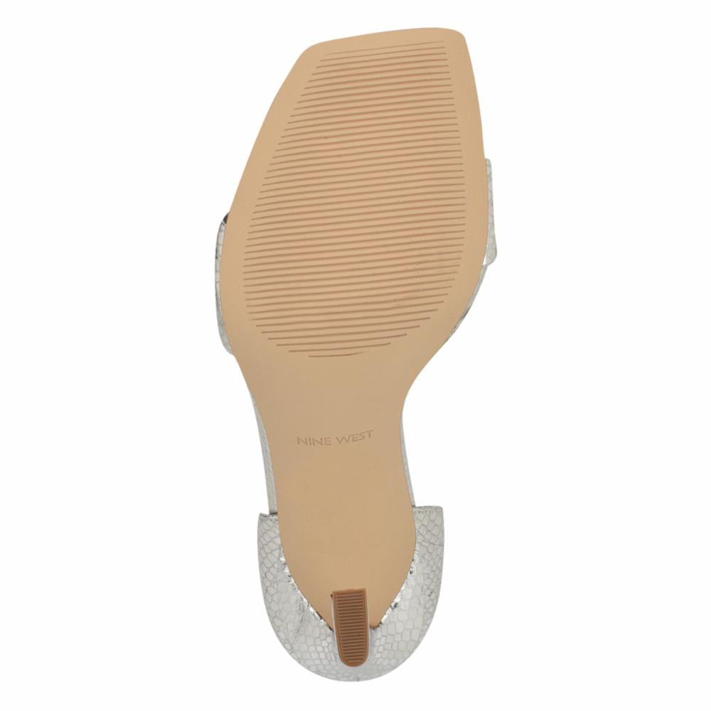 Nine West Women's Tapple3 Silver M