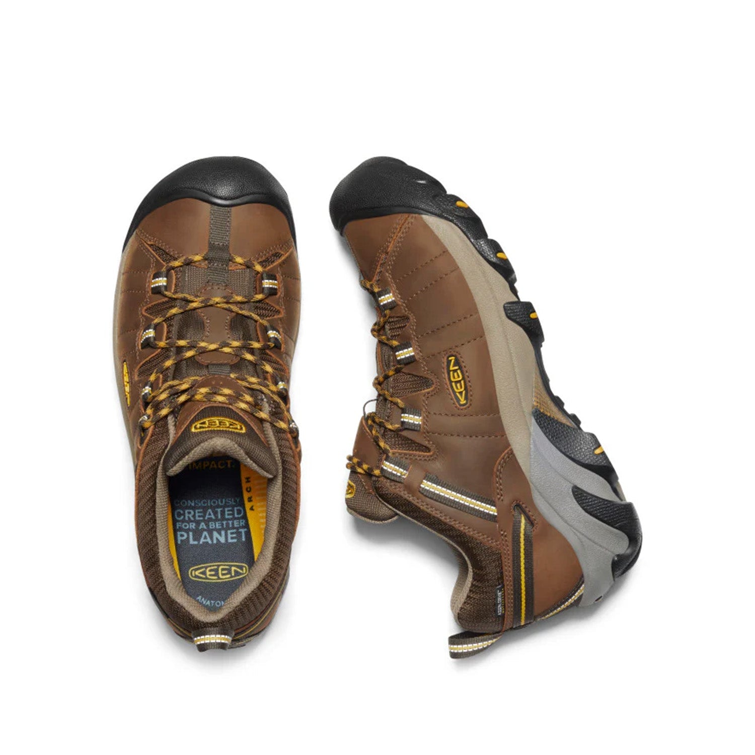 Keen Men's Targhee Ii Wp in Cascade Brown/Golden Yel