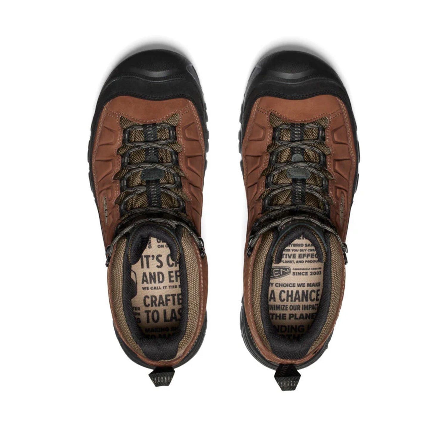 Keen Men's Targhee IV Mid Wp in Bison/Black